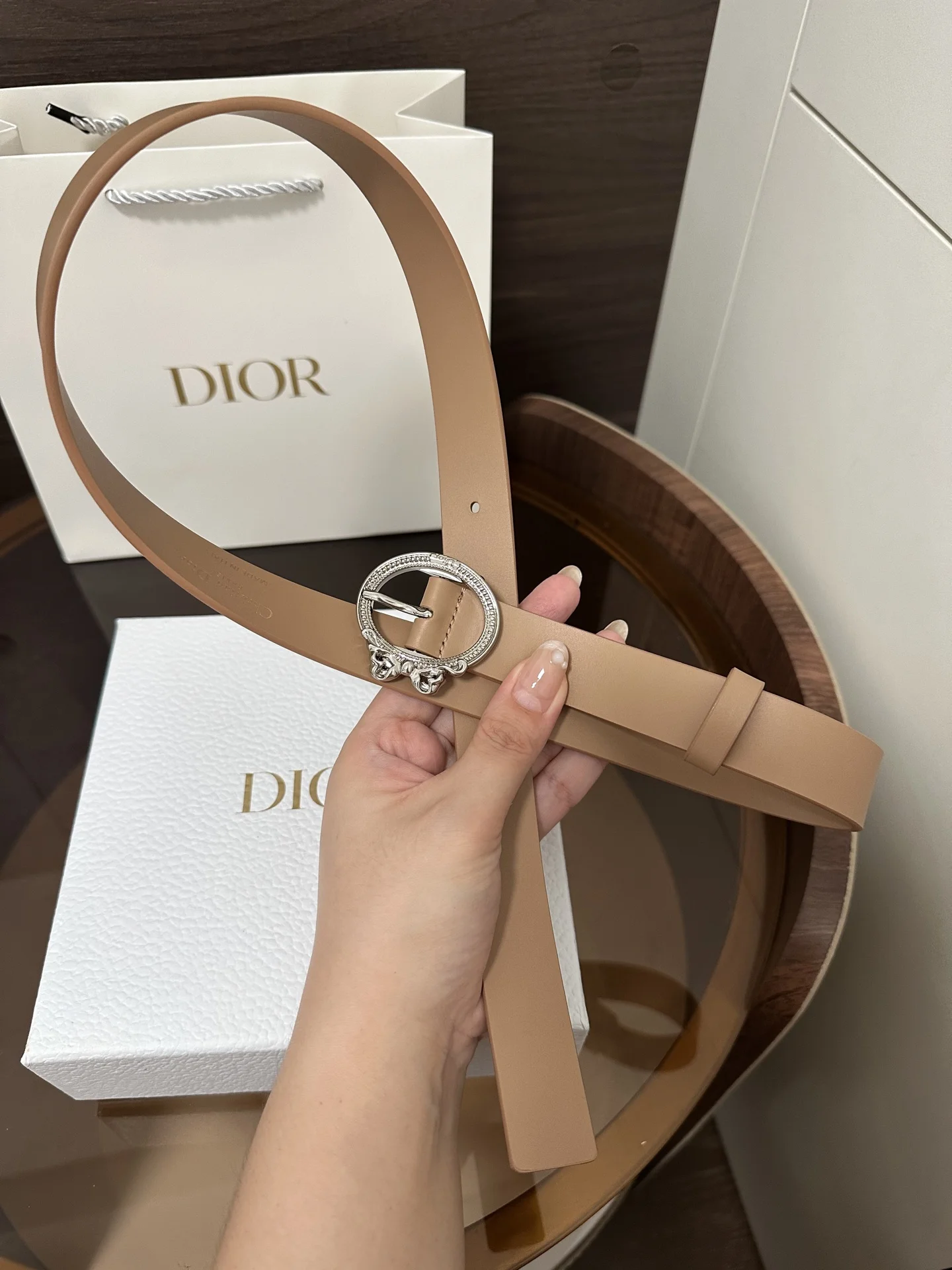 DIOR Belts Calfskin Leather 2.5cm Width A70202608050226 - Image 5