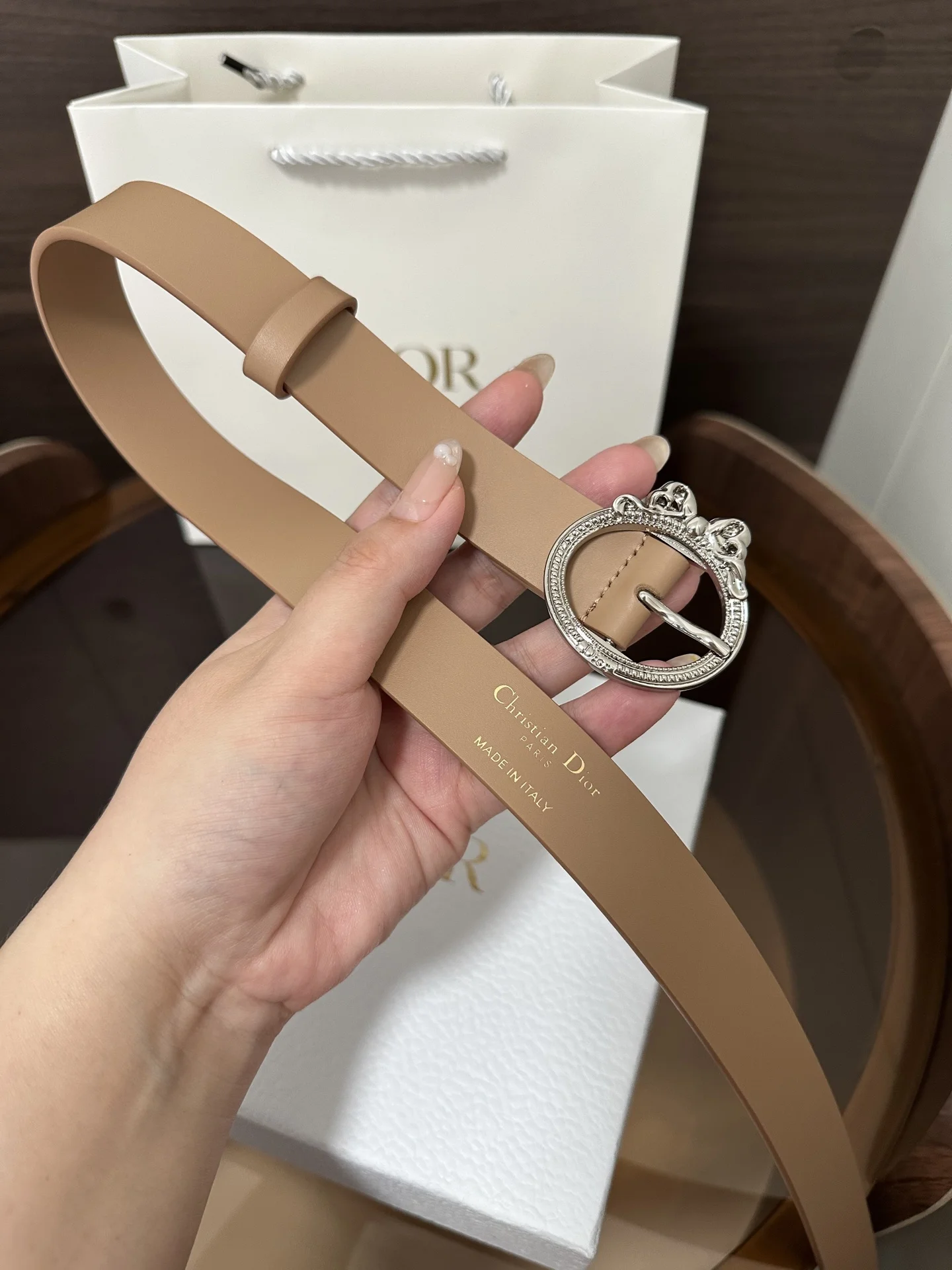 DIOR Belts Calfskin Leather 2.5cm Width A70202608050226 - Image 6