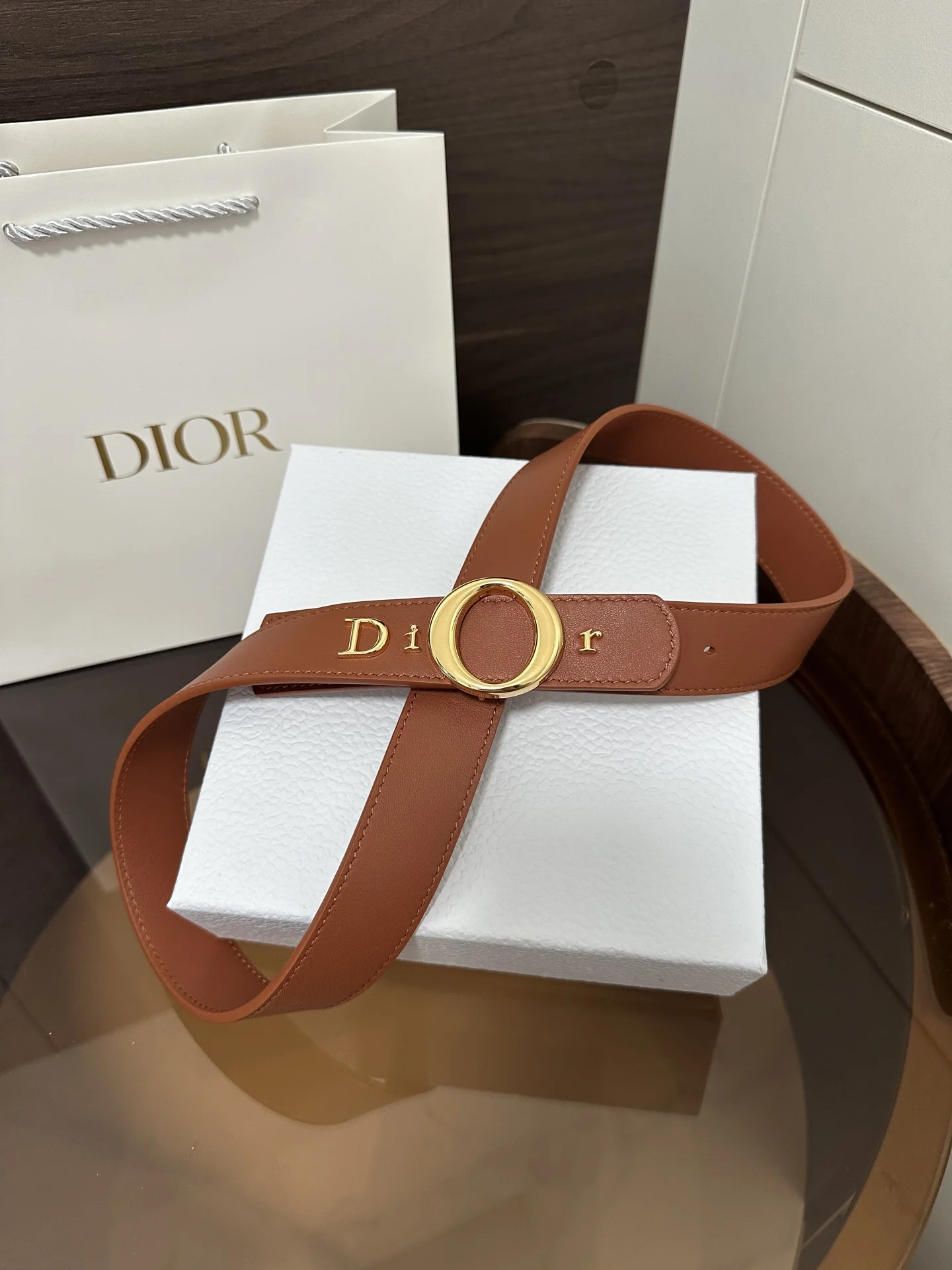 DIOR Belts Calfskin Leather 3.0cm Width A70202608050346