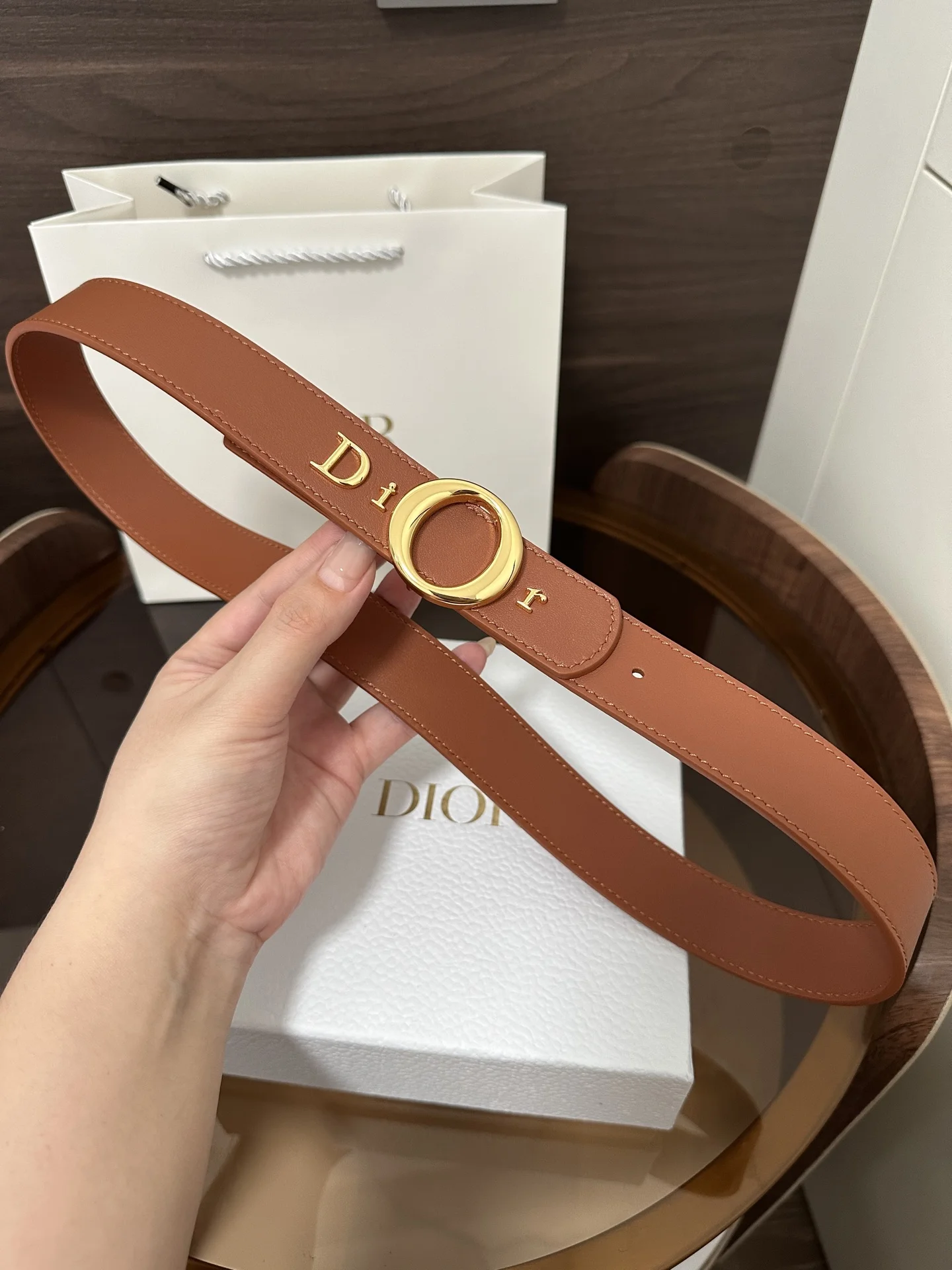 DIOR Belts Calfskin Leather 3.0cm Width A70202608050346 - Image 3