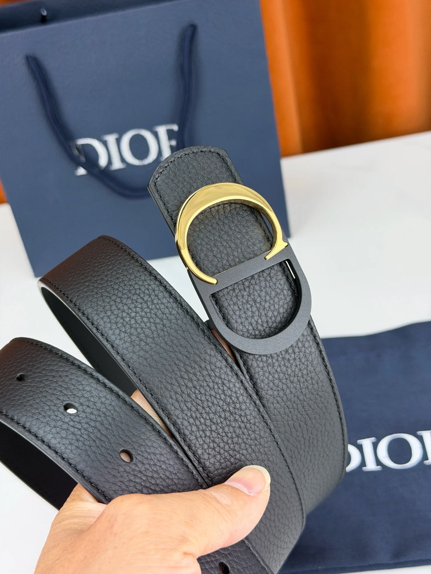 DIOR Belts Calfskin Leather A60202608050192 - Image 2