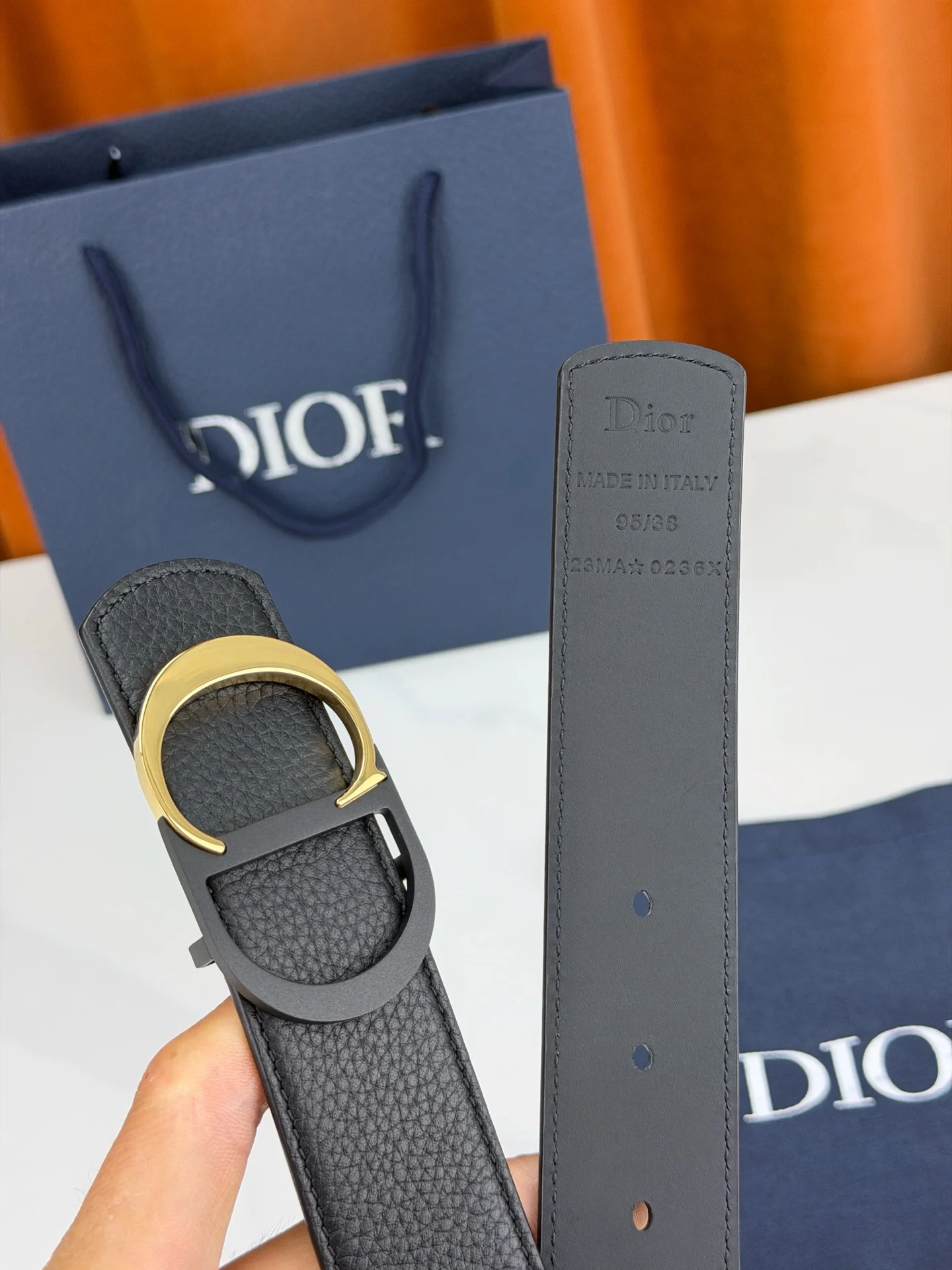 DIOR Belts Calfskin Leather A60202608050192 - Image 6