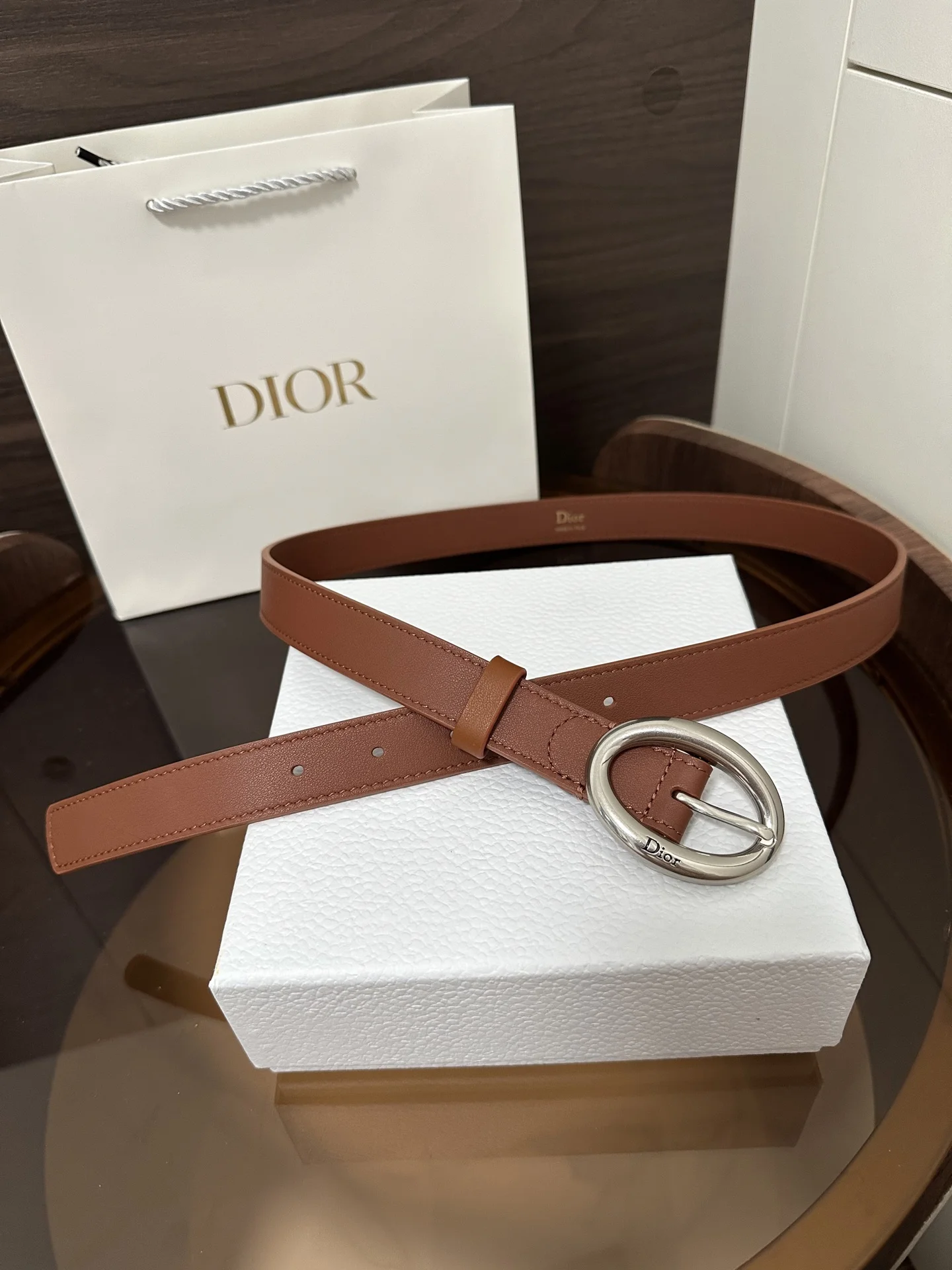 DIOR Belts Calfskin Leather A60202608050391 - Image 2