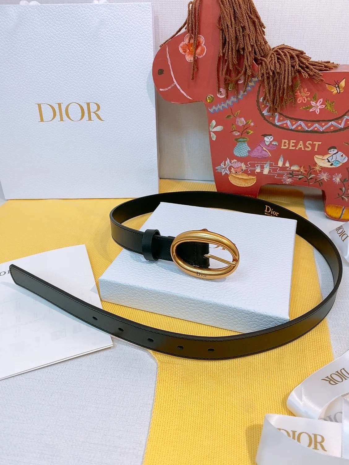 DIOR Belts Calfskin Leather P160 2.5cm Width A60202608050737 - Image 2