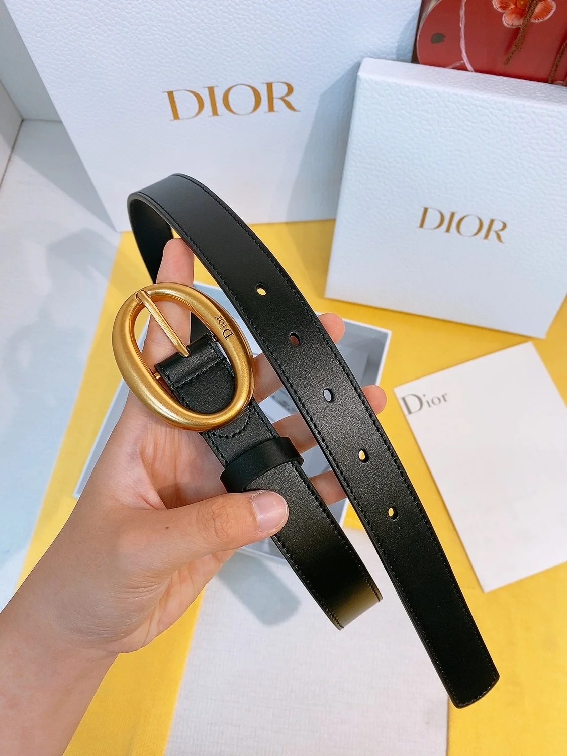 DIOR Belts Calfskin Leather P160 2.5cm Width A60202608050737 - Image 6