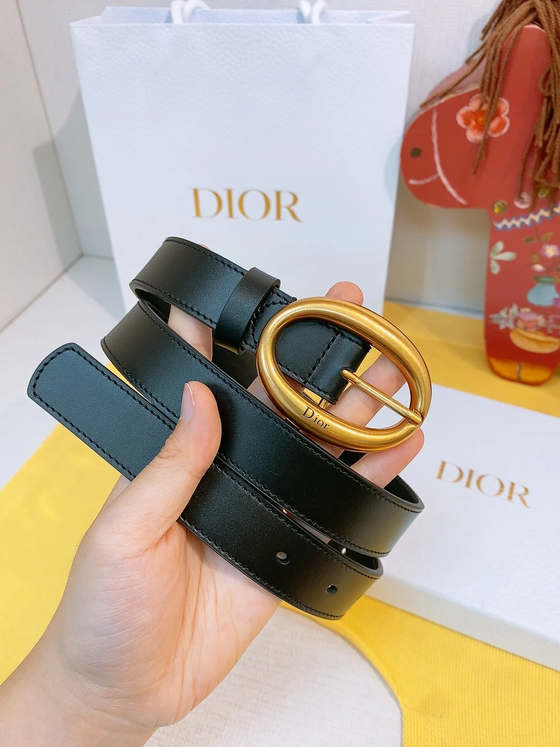 DIOR Belts Calfskin Leather P160 2.5cm Width A60202608050737 - Image 8