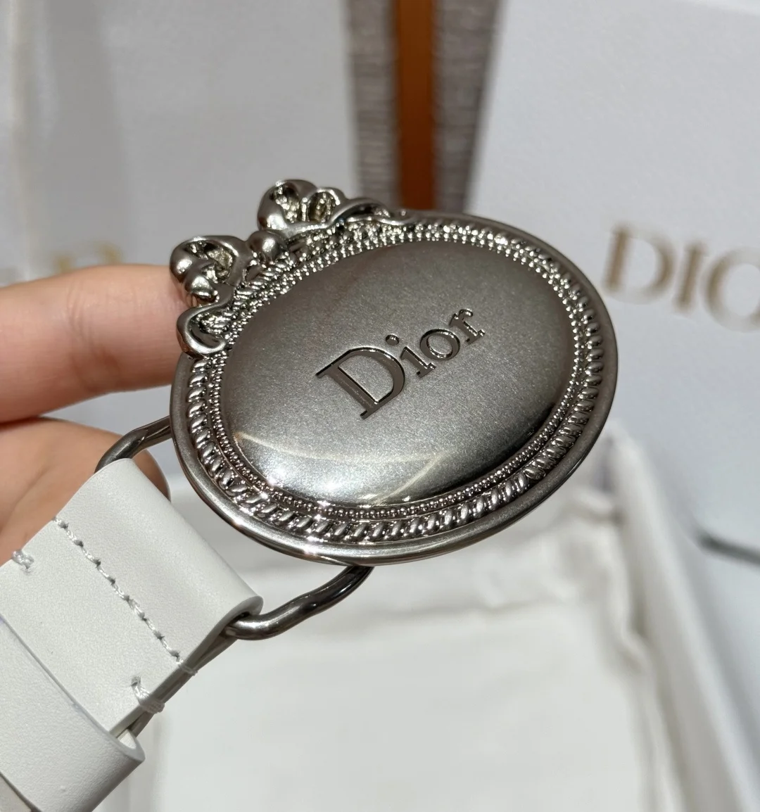 DIOR Belts Smooth Calf Leather 2.5cm Width A80202608050123 - Image 4