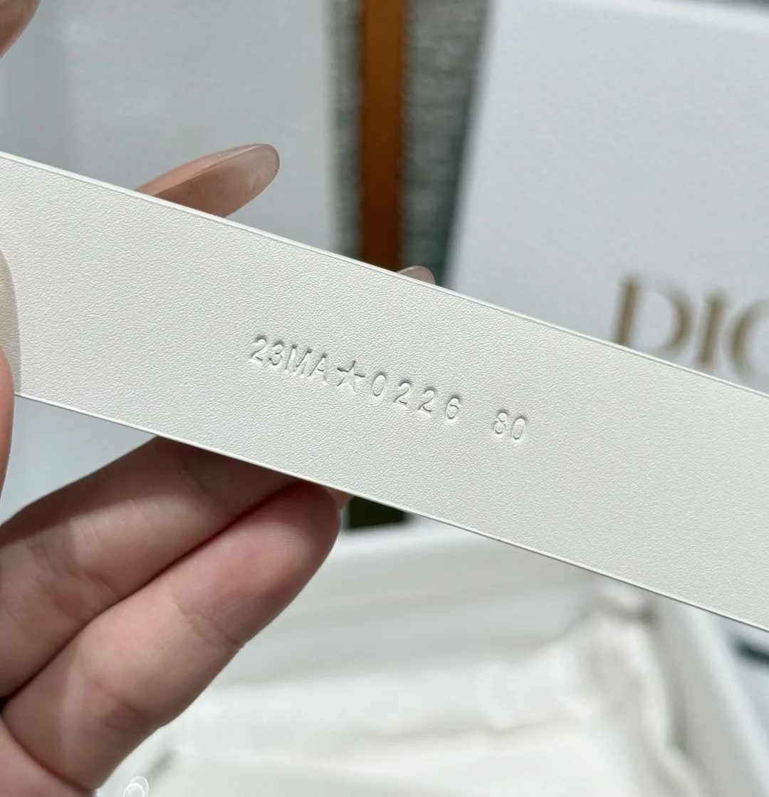 DIOR Belts Smooth Calf Leather 2.5cm Width A80202608050123 - Image 6