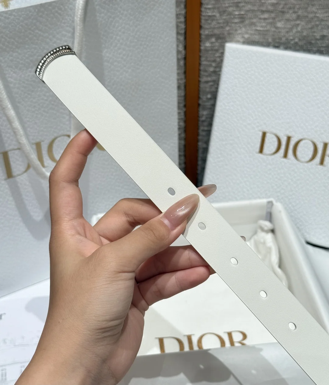 DIOR Belts Smooth Calf Leather 2.5cm Width A80202608050123 - Image 8