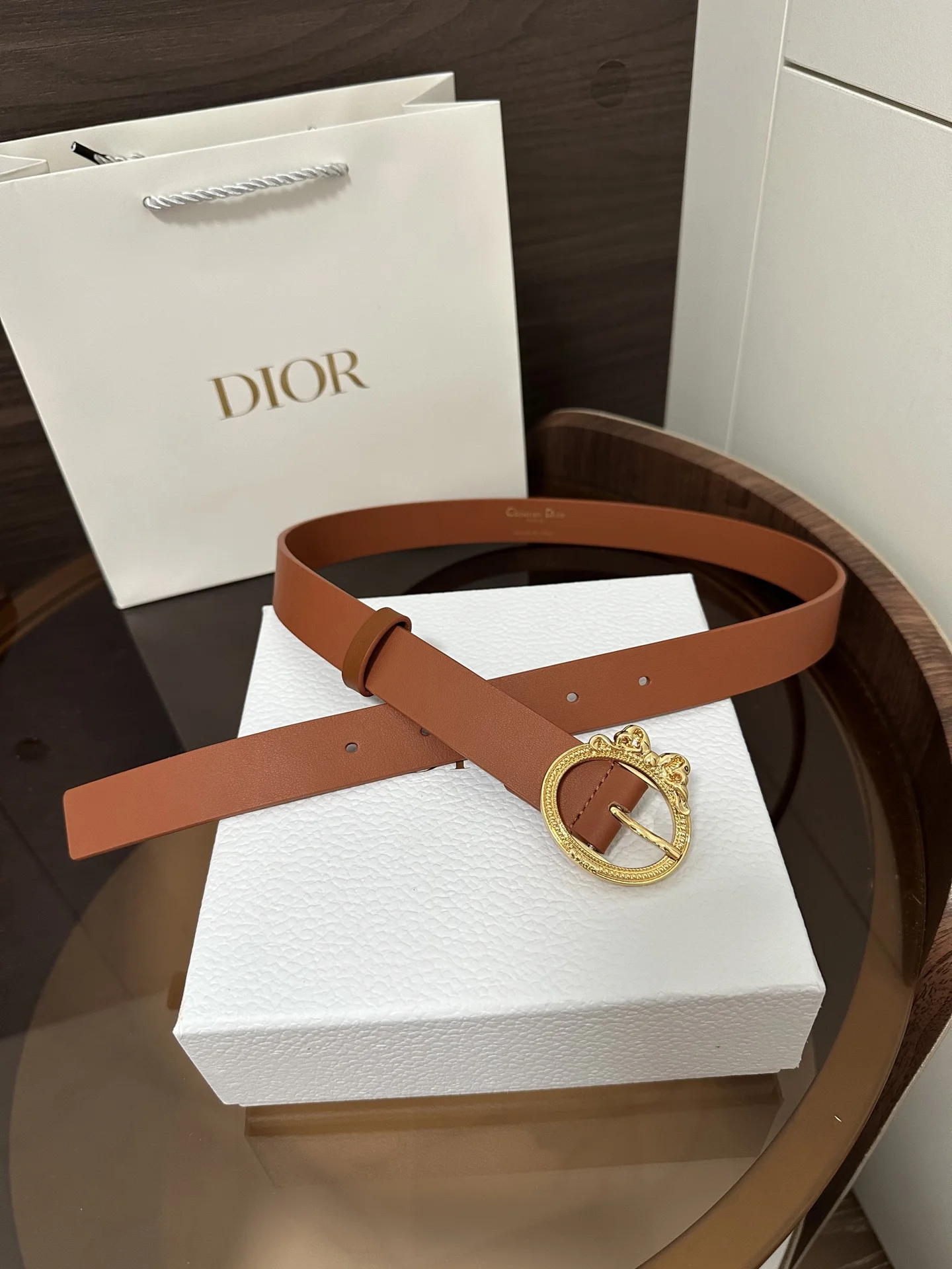 DIOR Belts Smooth Calfskin 2.5cm Width A70202608050223 - Image 2