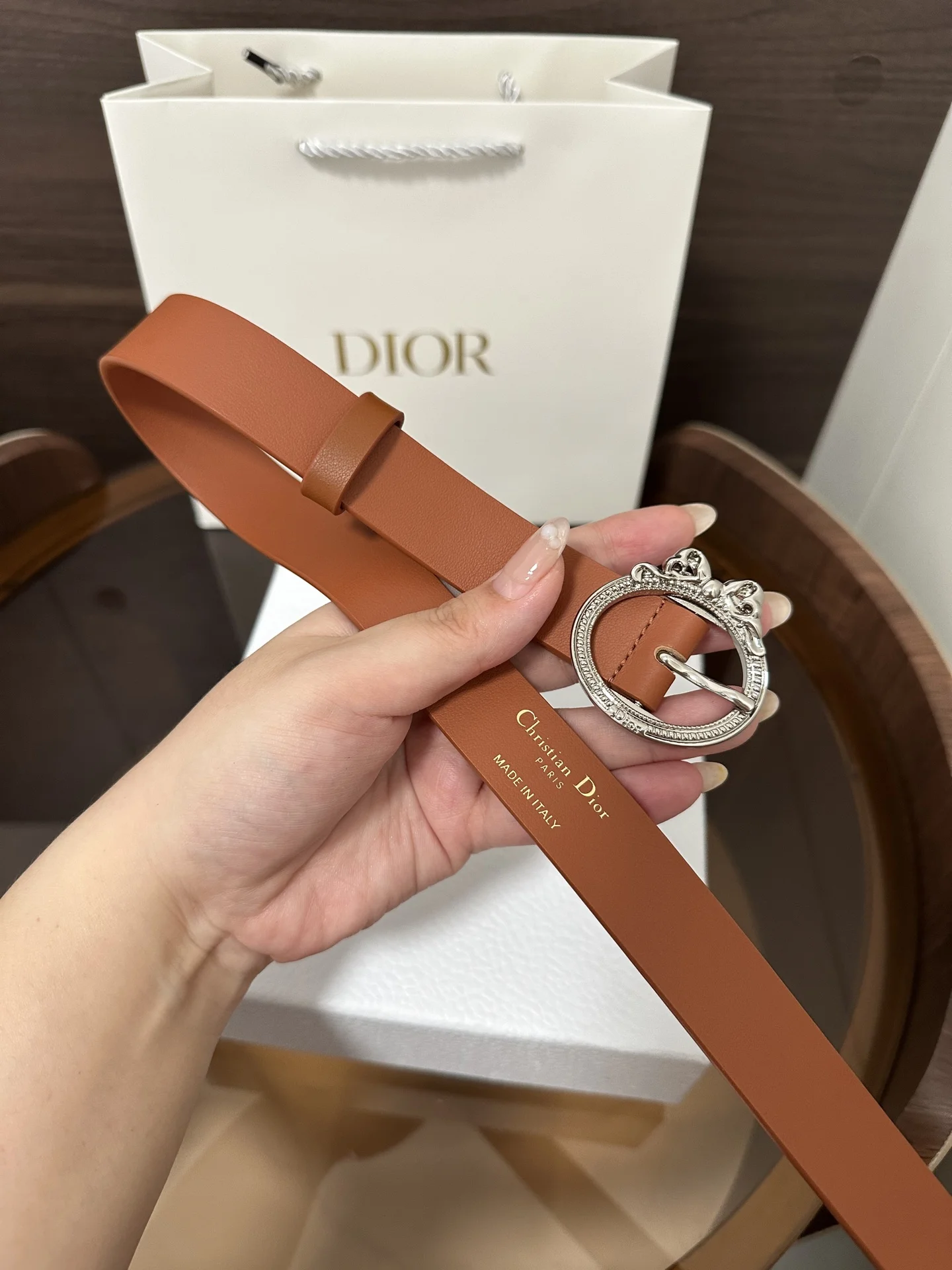 DIOR Belts Smooth Calfskin One Size 2.5cm Width A70202608050224 - Image 6