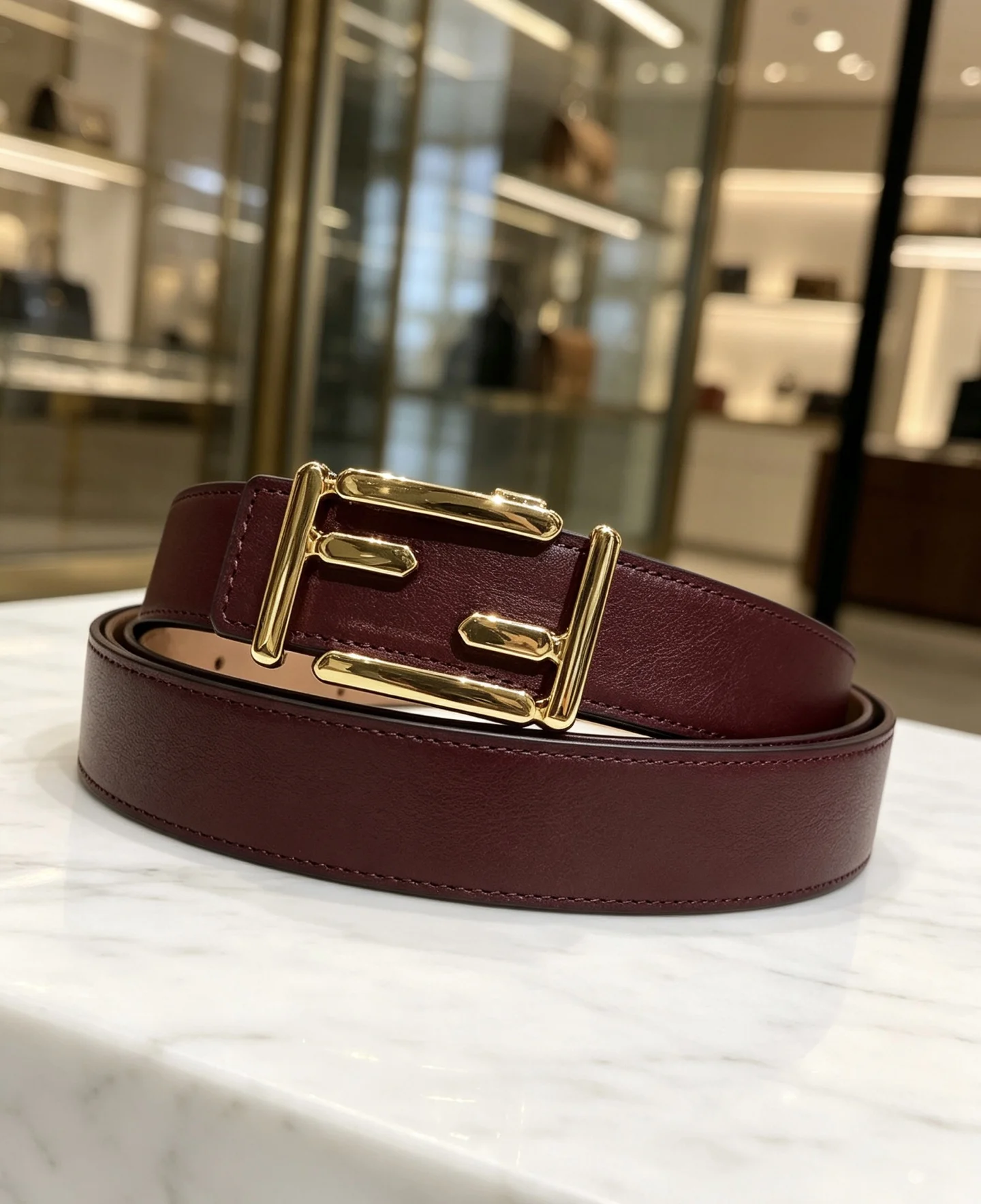FENDI Belts Calf Leather 30mm Width A80202608050055 - Image 6