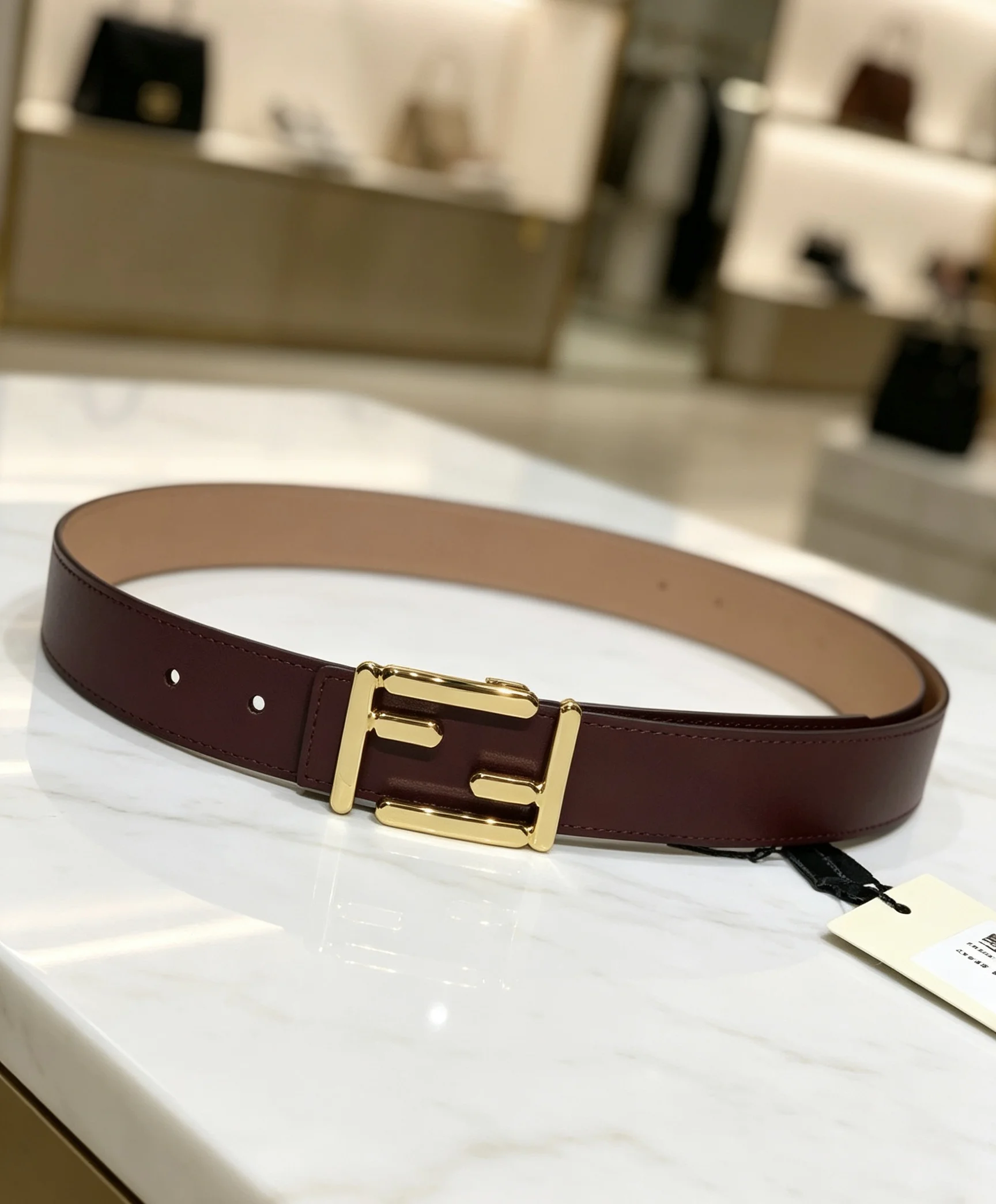 FENDI Belts Calf Leather 30mm Width A80202608050055 - Image 7