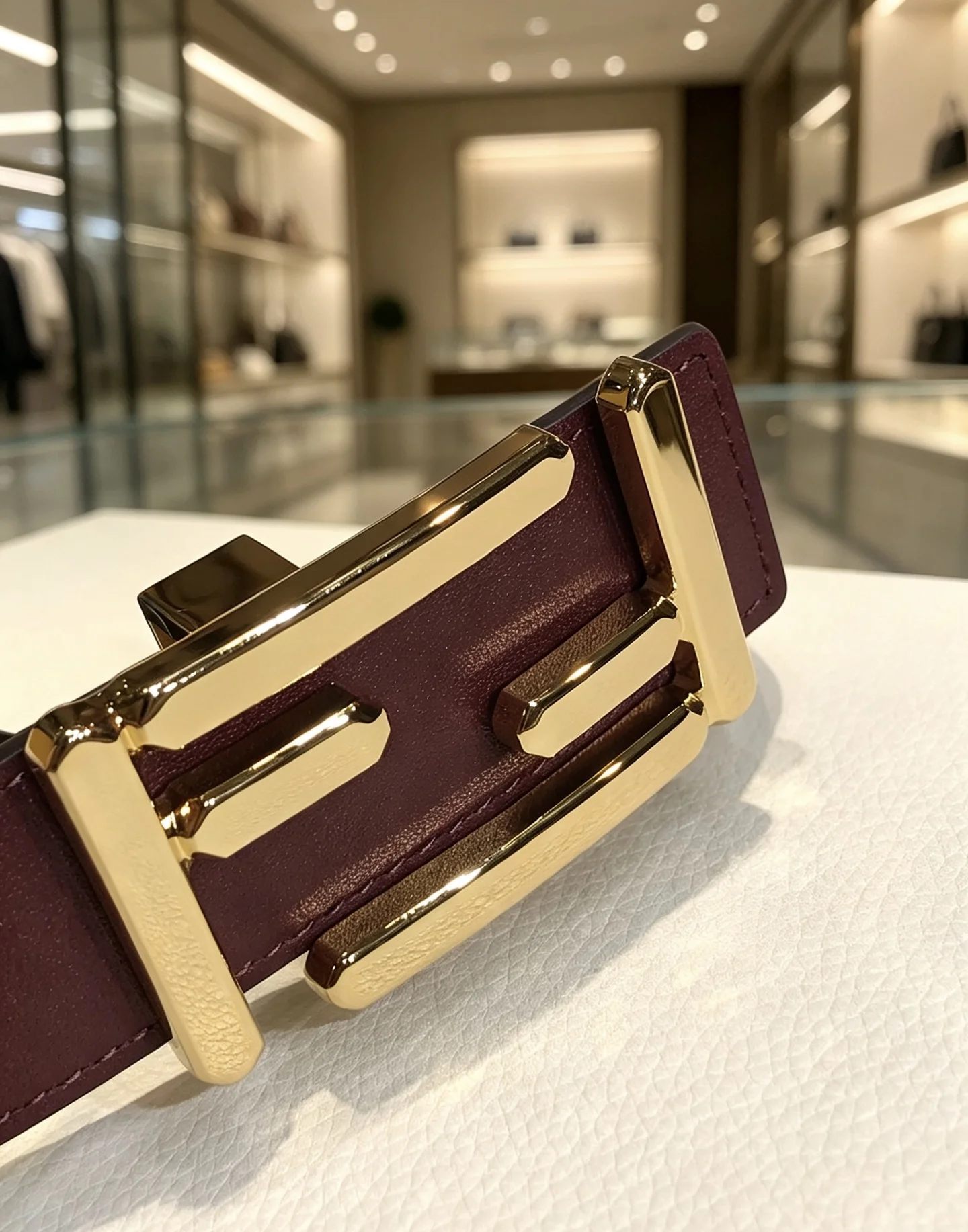 FENDI Belts Calf Leather 30mm Width A80202608050055 - Image 8