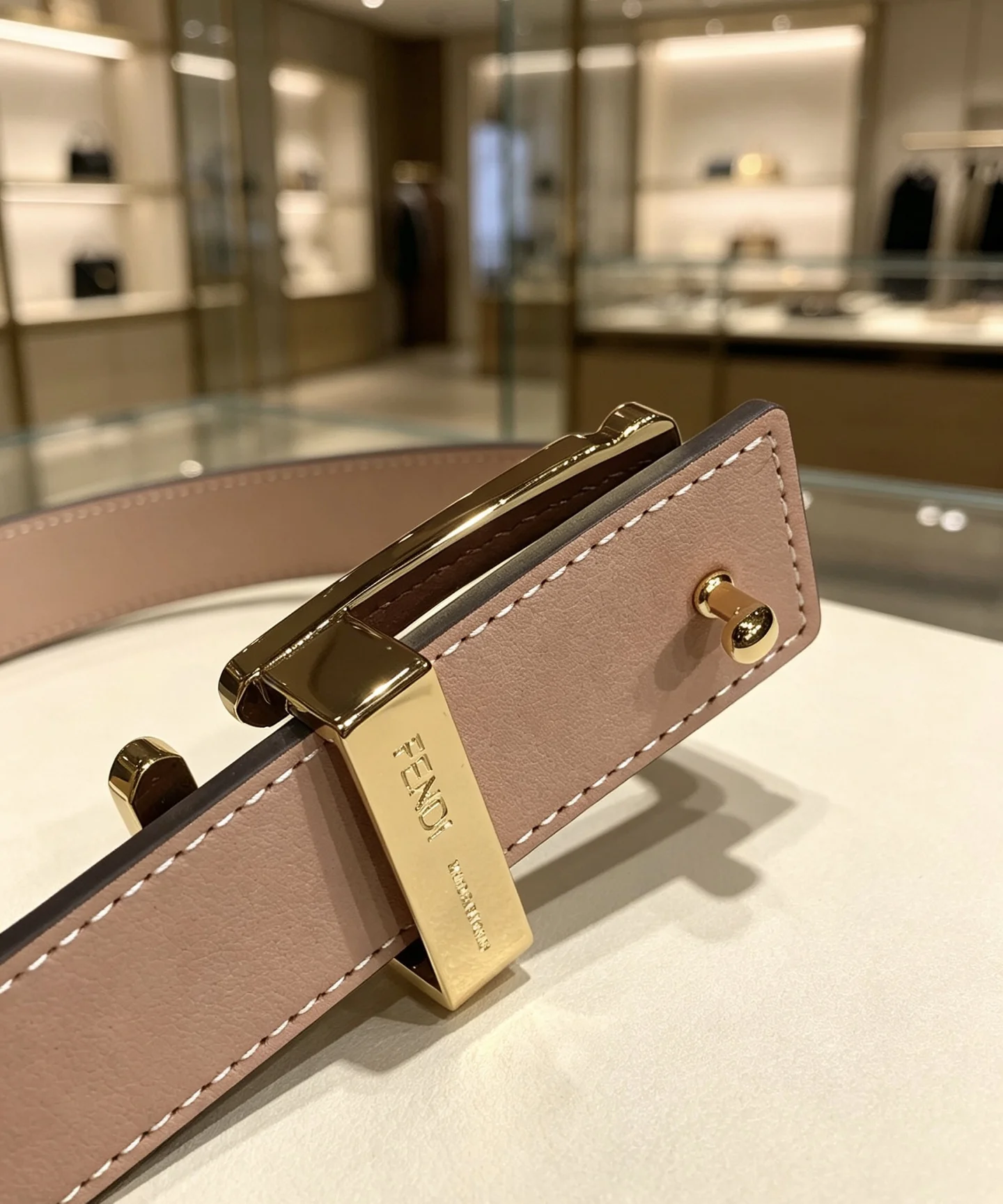FENDI Belts Calf Leather 30mm Width A80202608050055 - Image 9