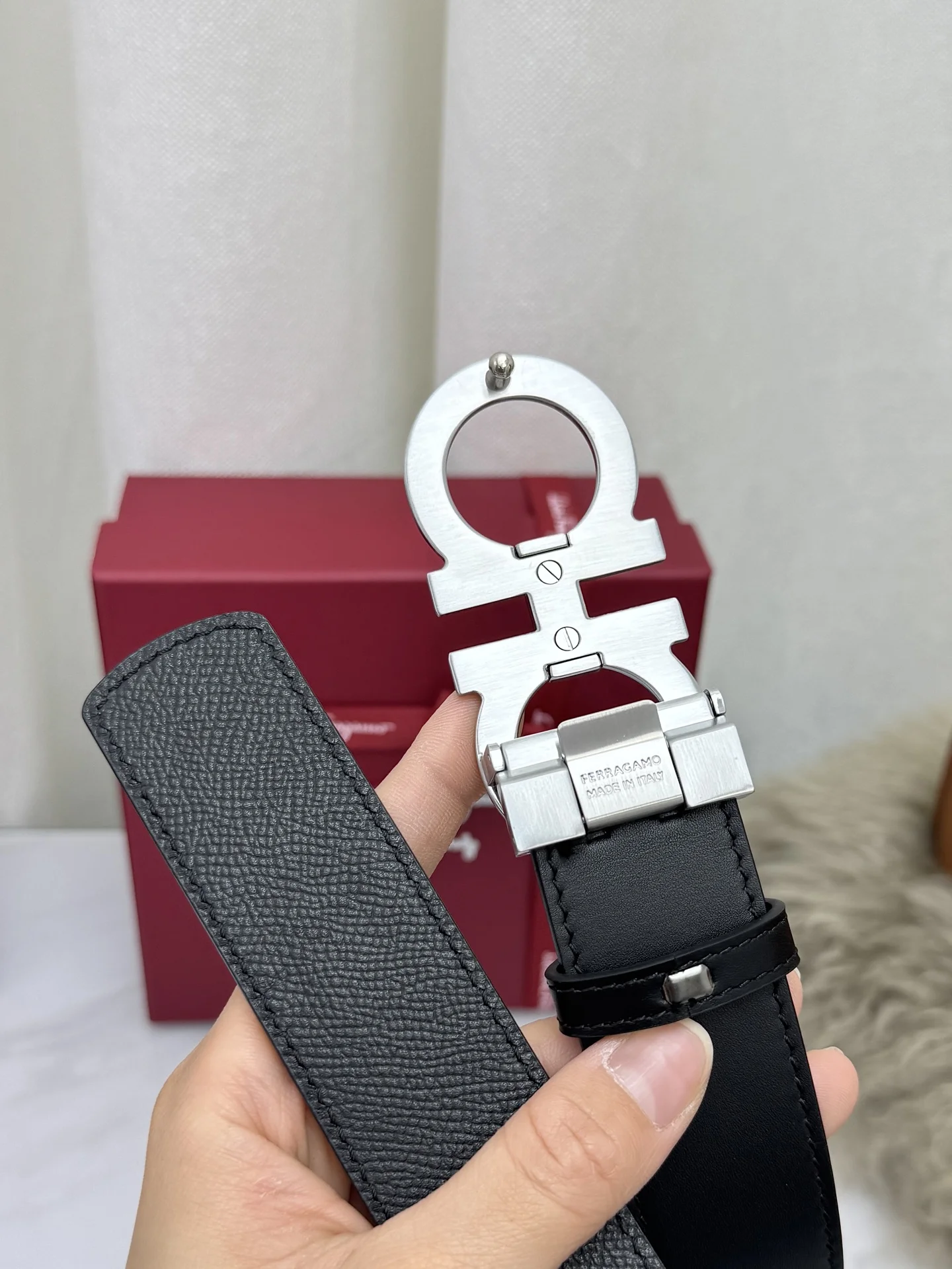 FERRAGAMO Belts Leather 3.5cm Width A70202608050410 - Image 5