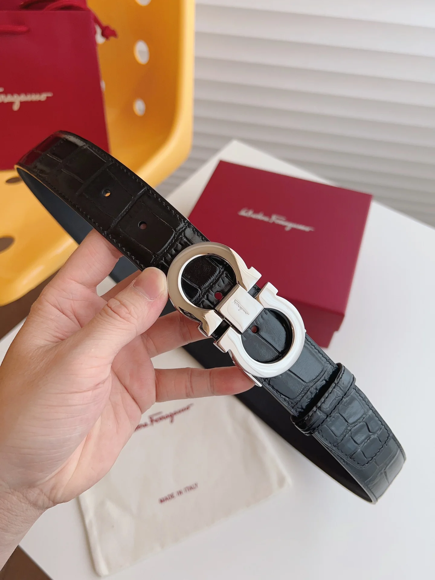 FERRAGAMO Belts Leather 3.5cm Width A70202608050553