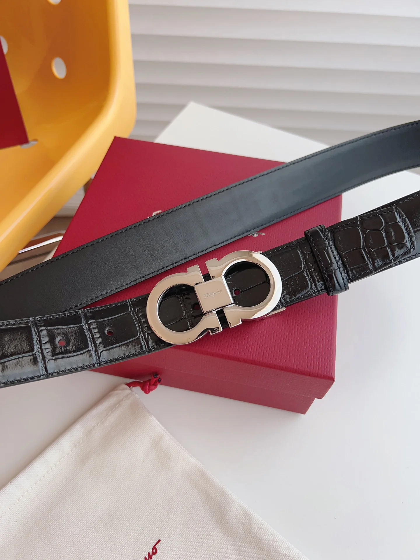 FERRAGAMO Belts Leather 3.5cm Width A70202608050553 - Image 4