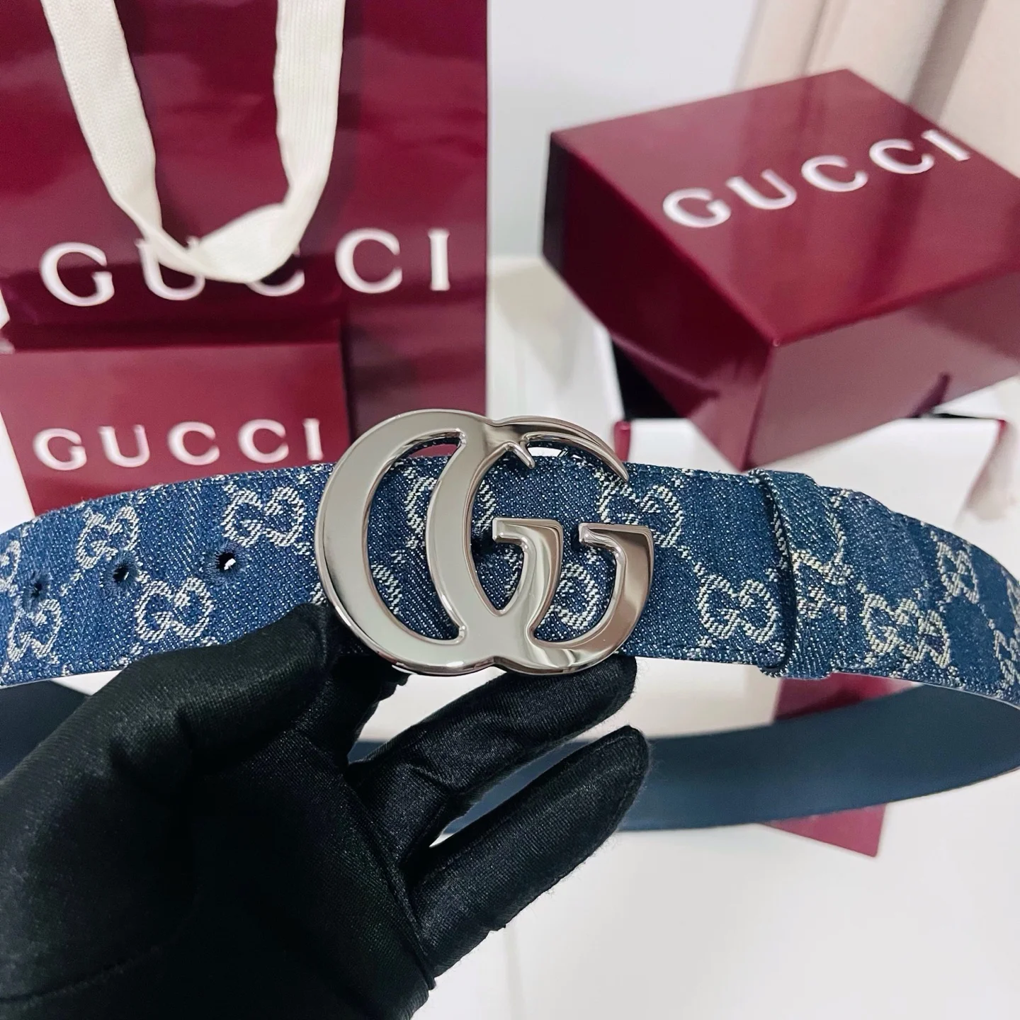 GUCCI Belts Leather One Size A70202608050054 - Image 5