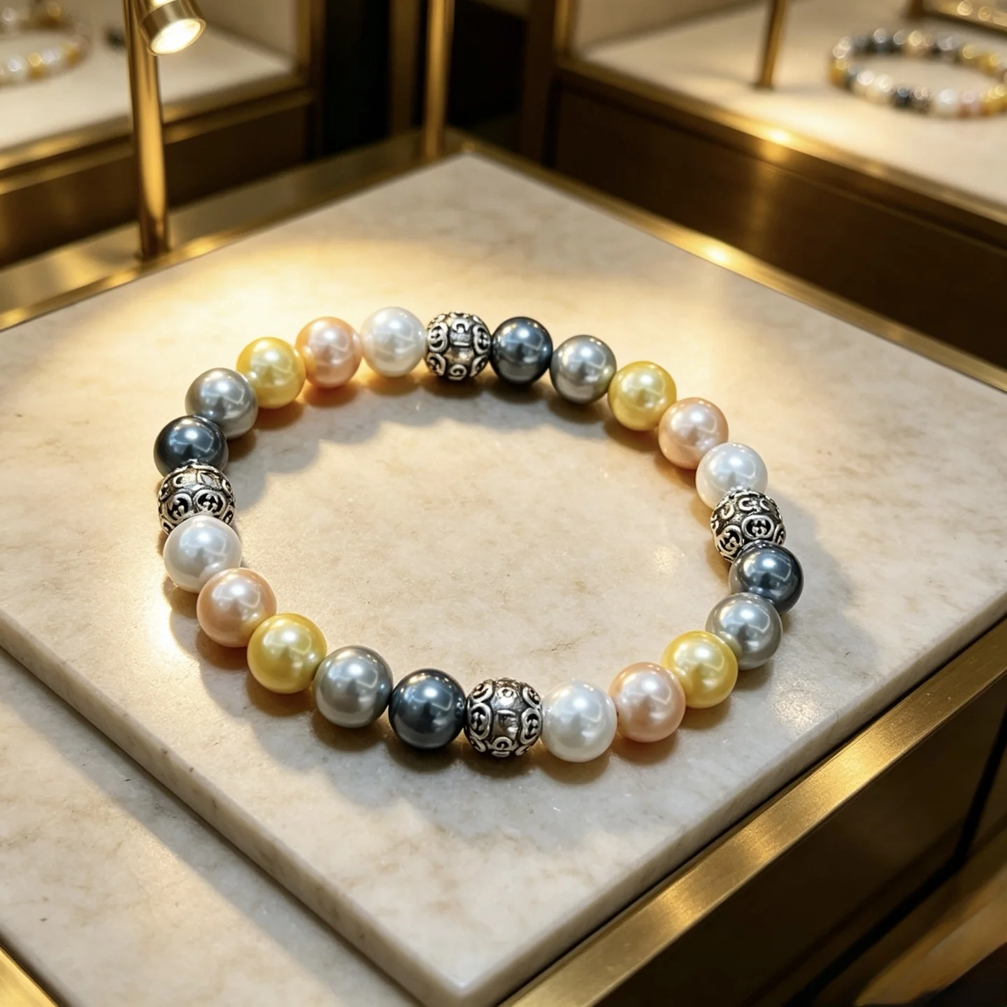 GUCCI Bracelets Pearl Metal 16-24 CM A05202608050240 - Image 2