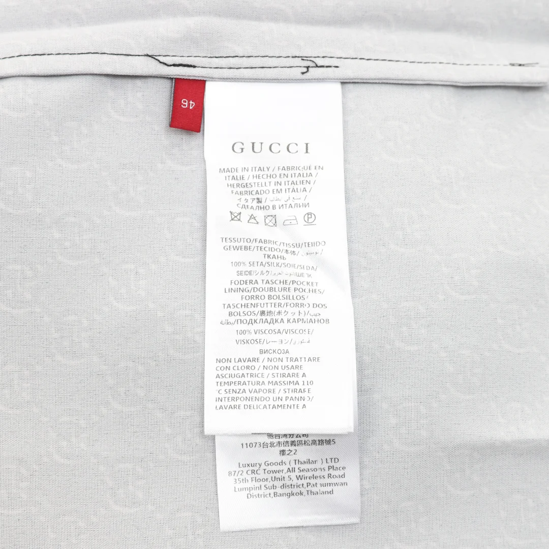 GUCCI Shirts Silk 46-52 B10202608030035 - Image 3