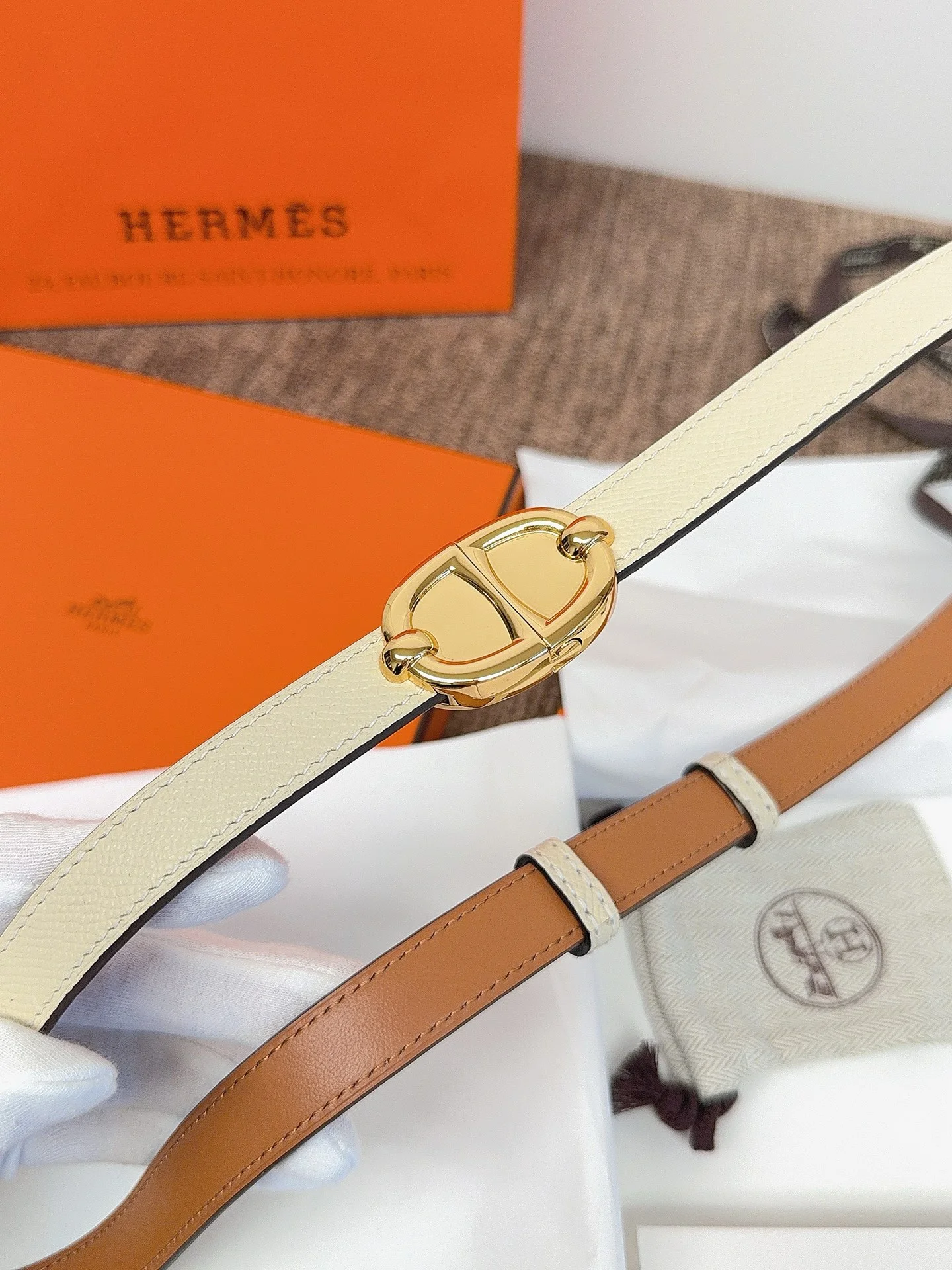 HERMES Belts Epsom Leather A990202608050701 - Image 8