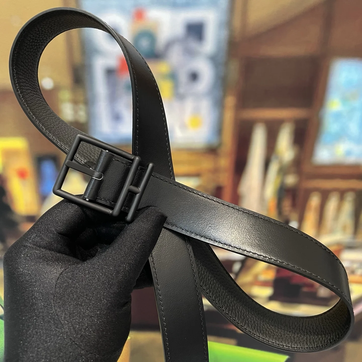 HERMES Belts Leather 32MM 32mm Width B20202608050227 - Image 5