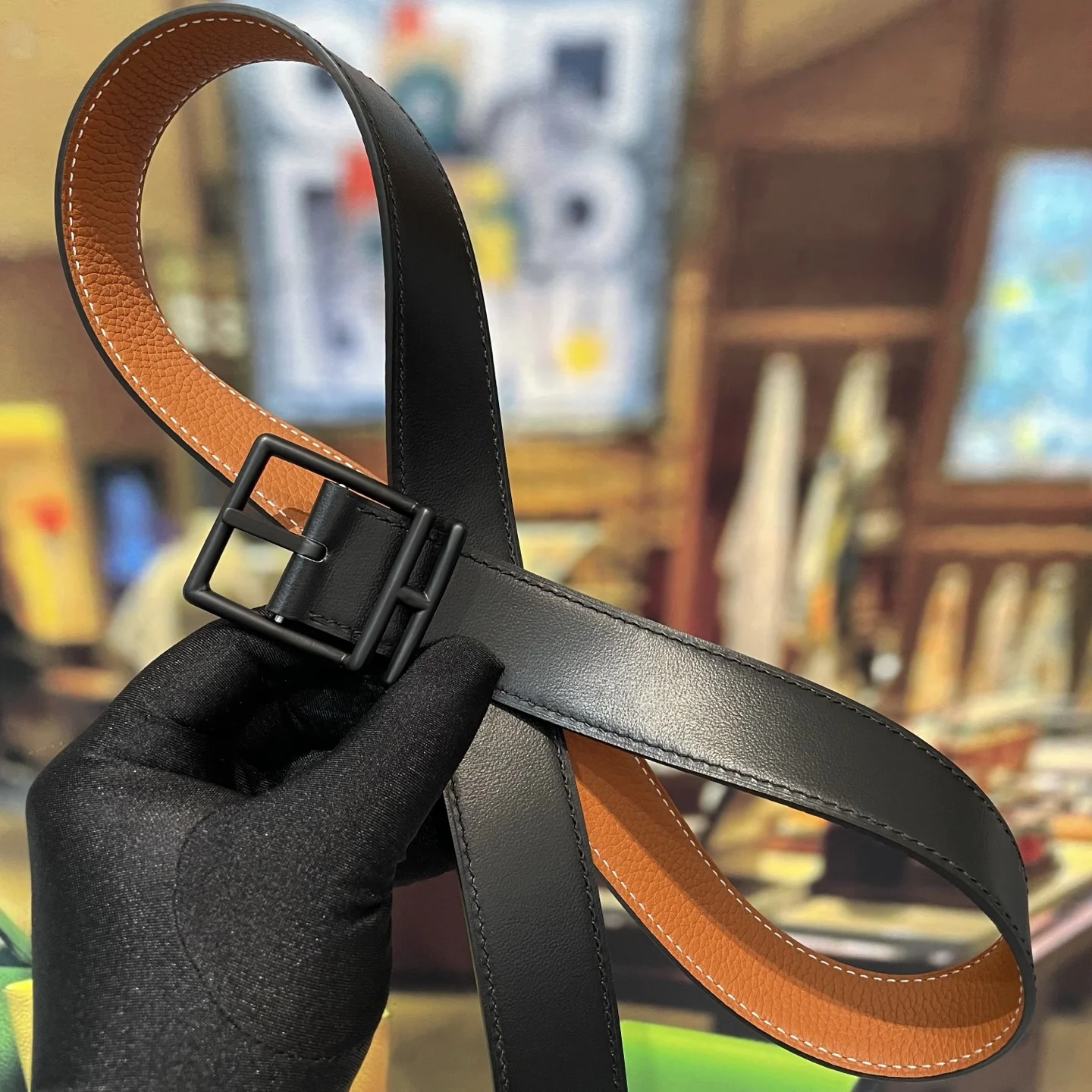 HERMES Belts Leather 32mm Width B20202608050231 - Image 5