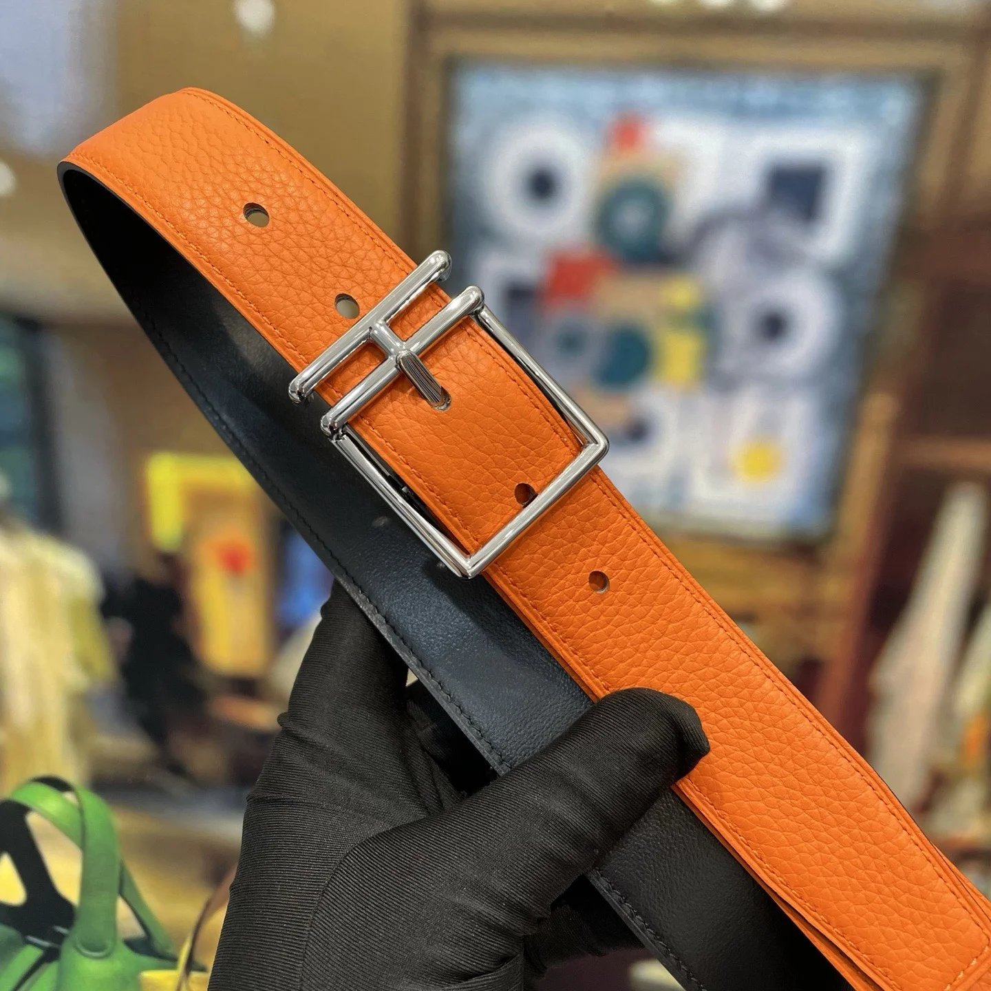 HERMES Belts Leather 32mm Width B20202608050318 - Image 2