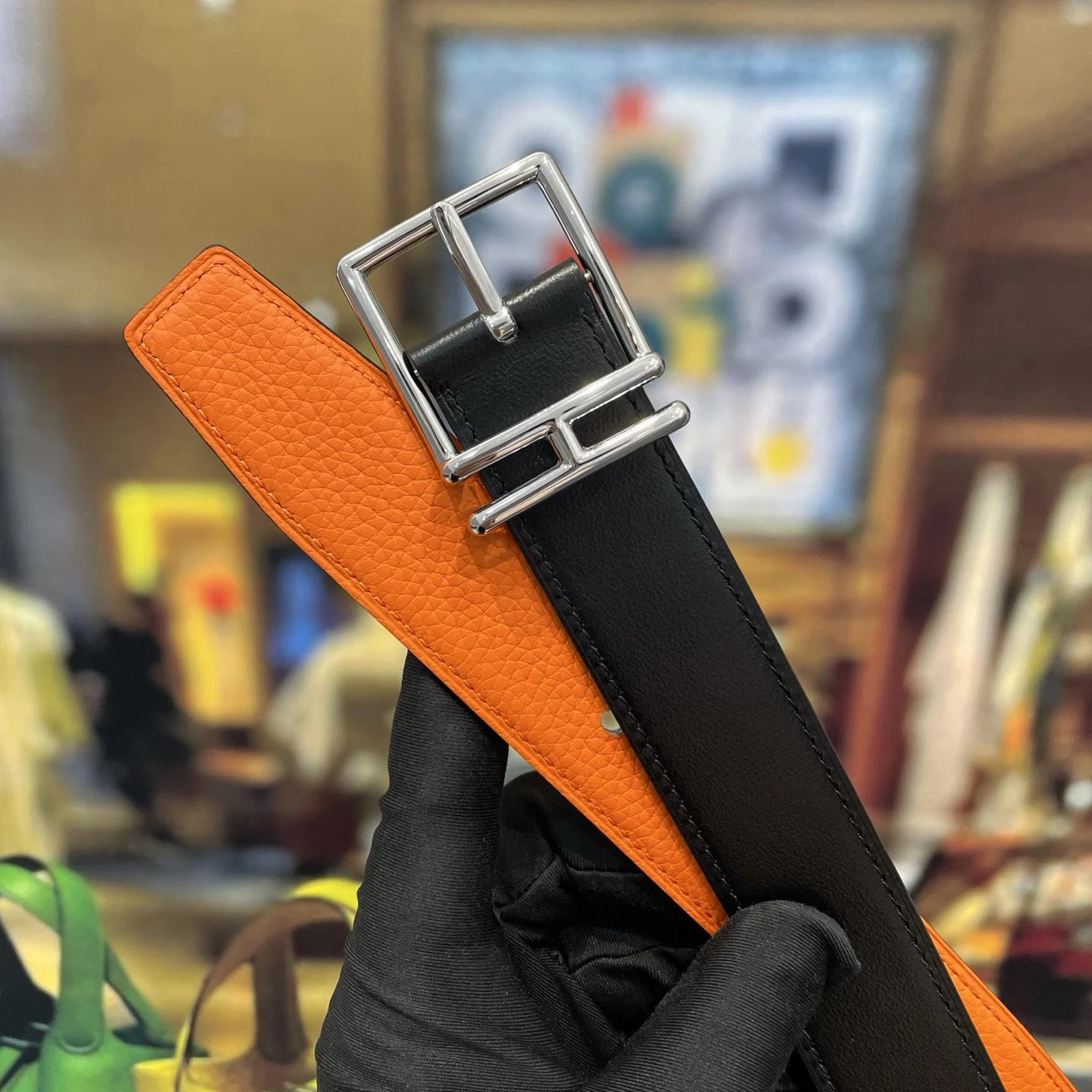 HERMES Belts Leather 32mm Width B20202608050318 - Image 7