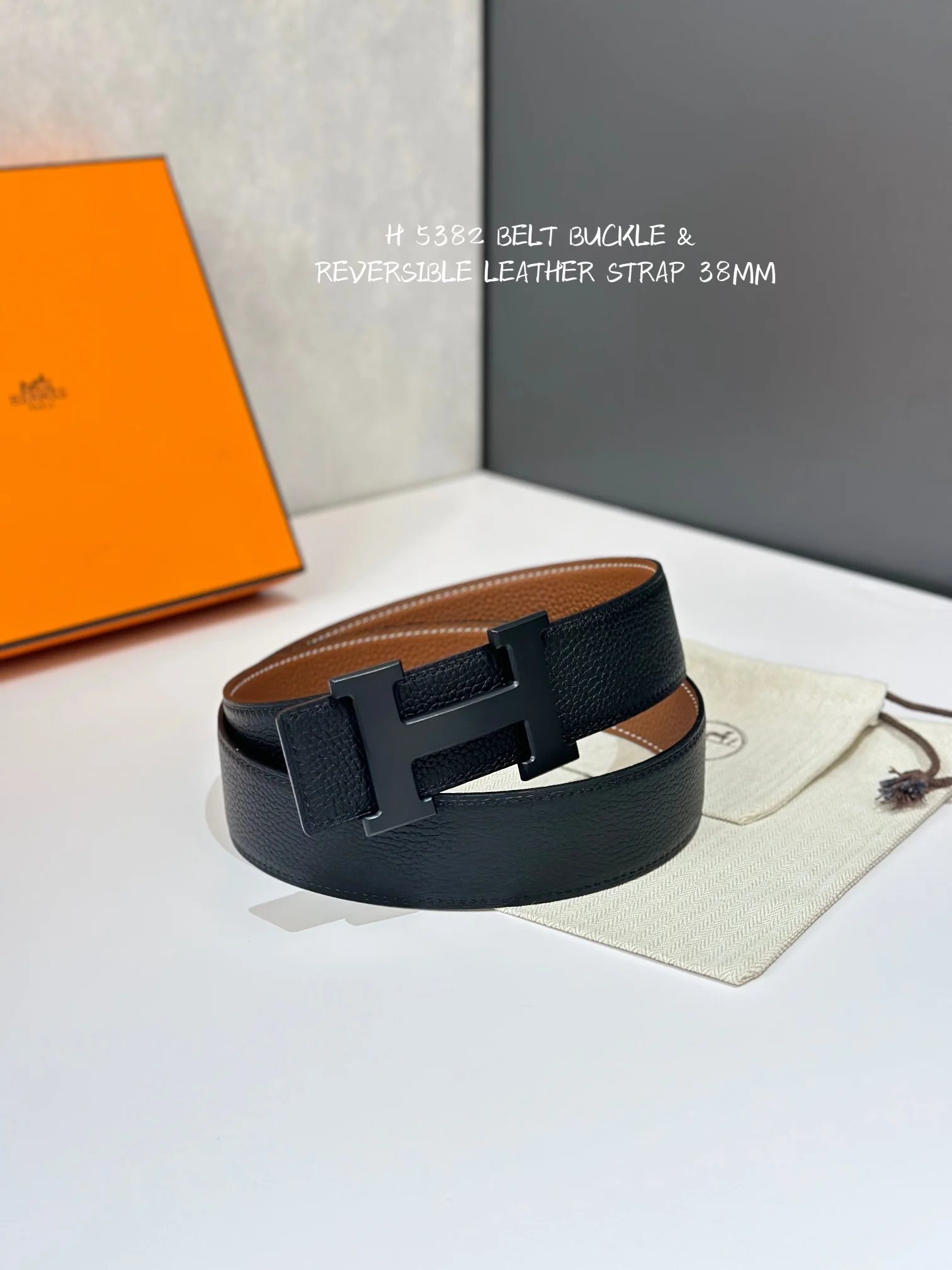 HERMES Belts Leather 38MM 38mm Width A70202608050443