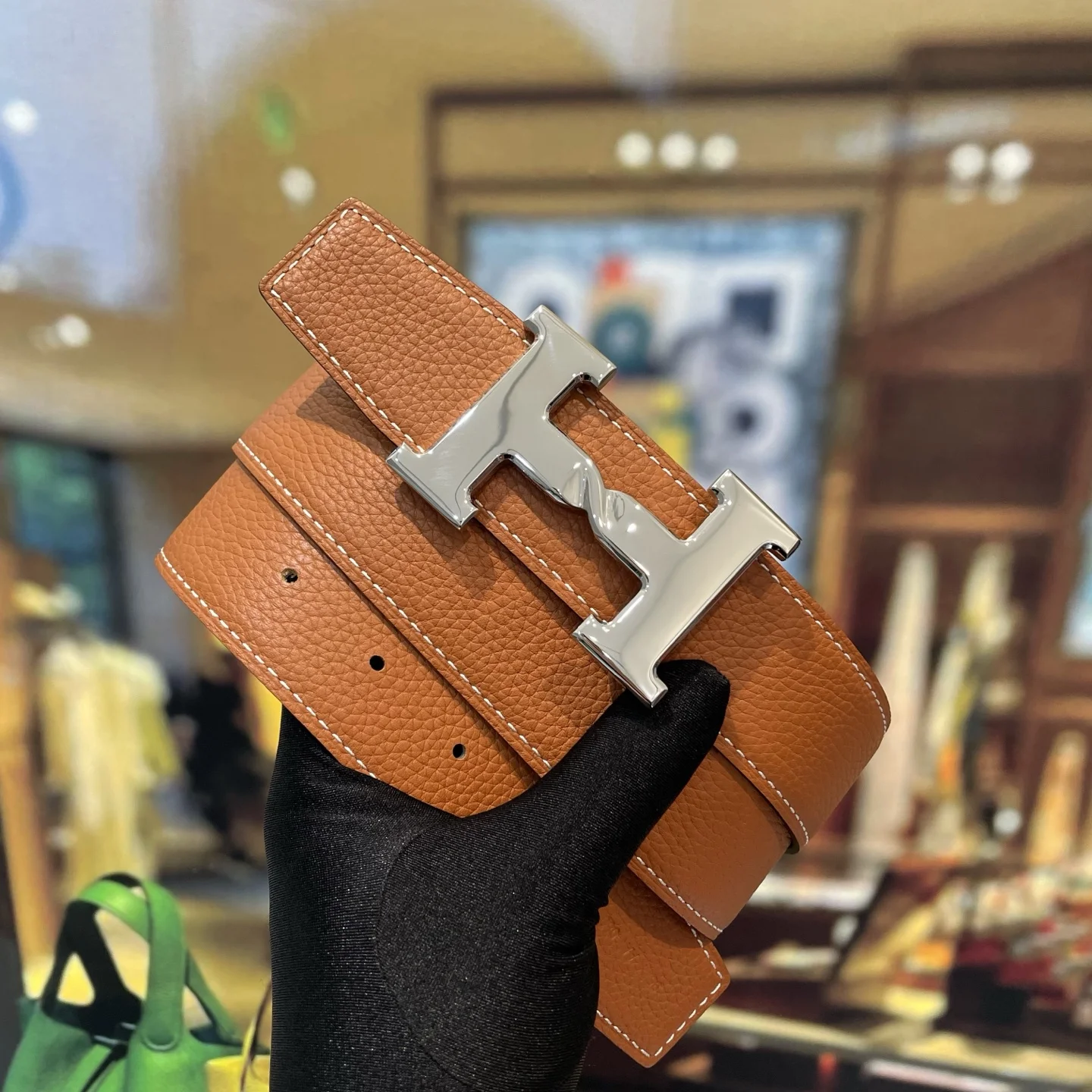 HERMES Belts Leather 38MM 38mm Width A70202608050535