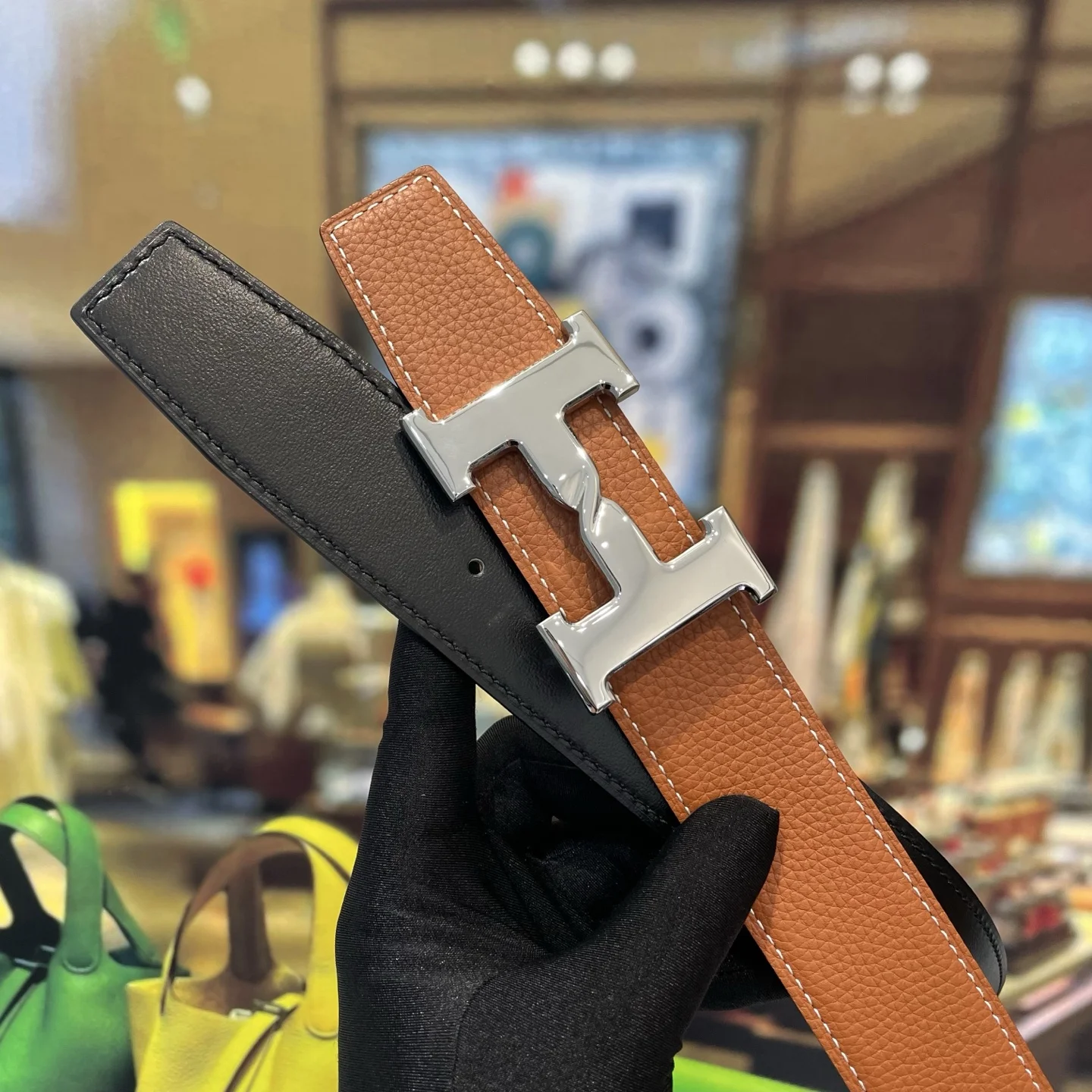 HERMES Belts Leather 38MM 38mm Width A70202608050535 - Image 7