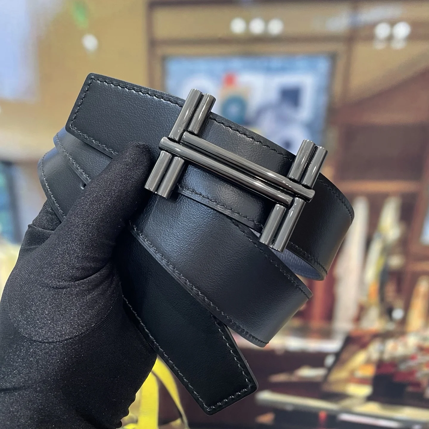 HERMES Belts Leather 38MM 38mm Width A70202608050573 - Image 4