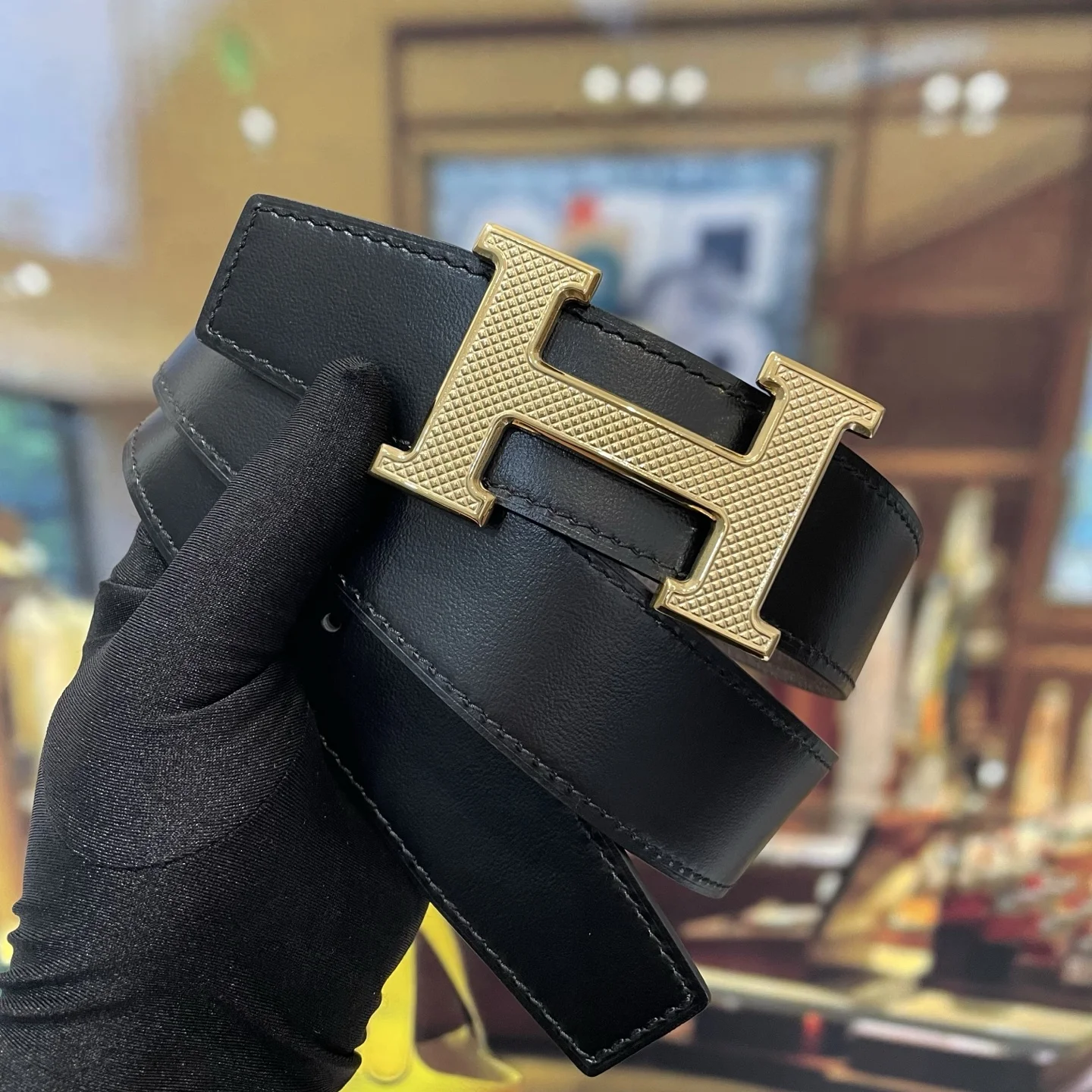 HERMES Belts Leather 38mm Width A70202608050570 - Image 4