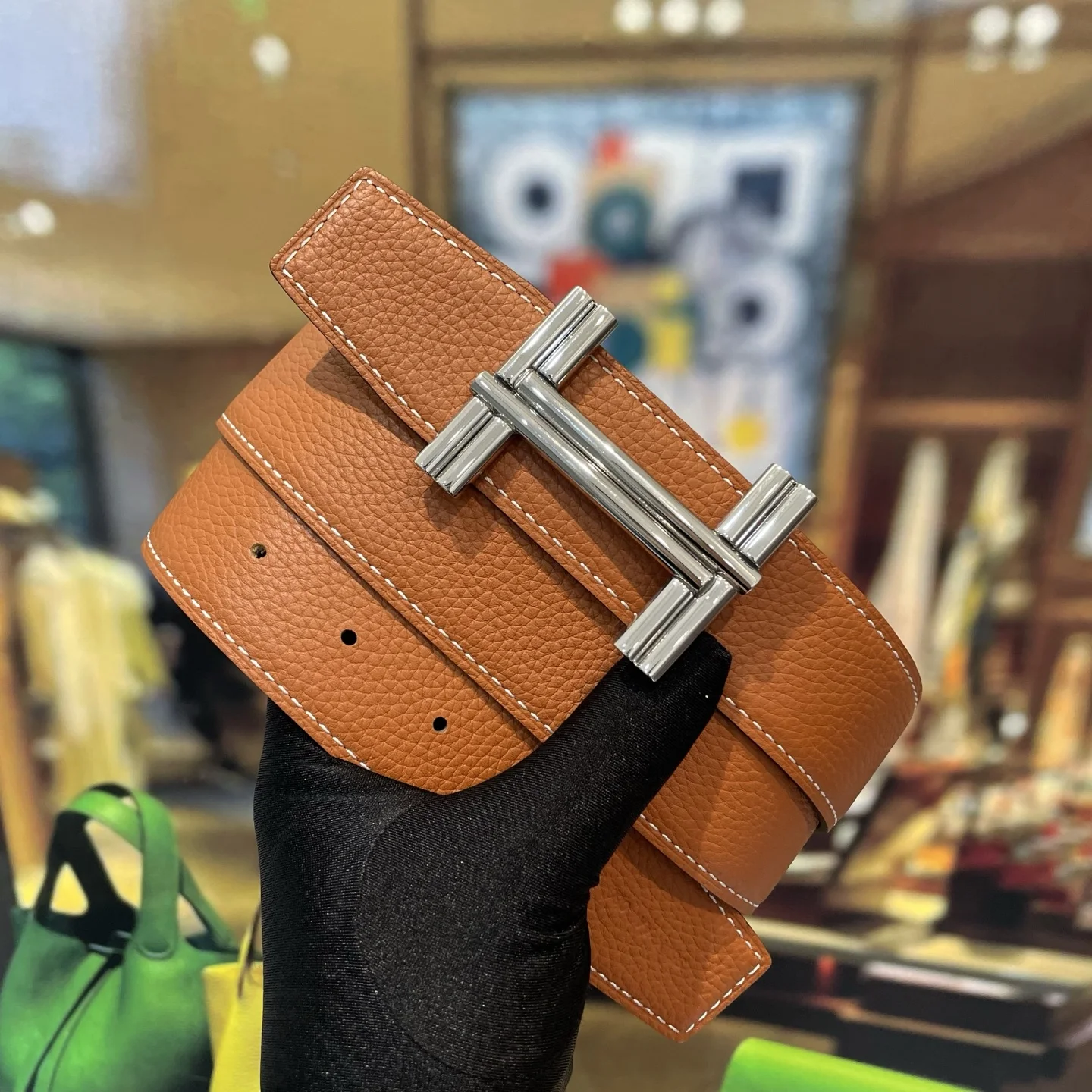 HERMES Belts Leather 38mm Width A70202608050575