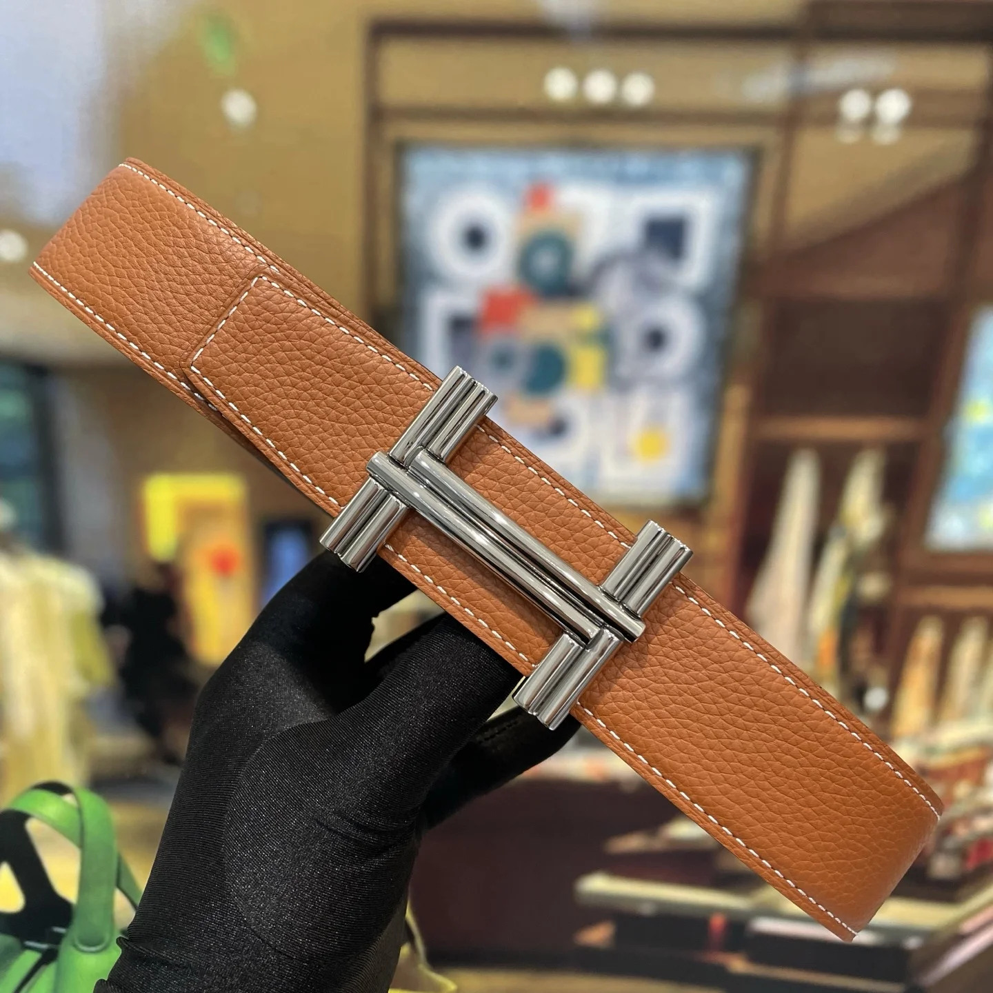HERMES Belts Leather 38mm Width A70202608050575 - Image 2