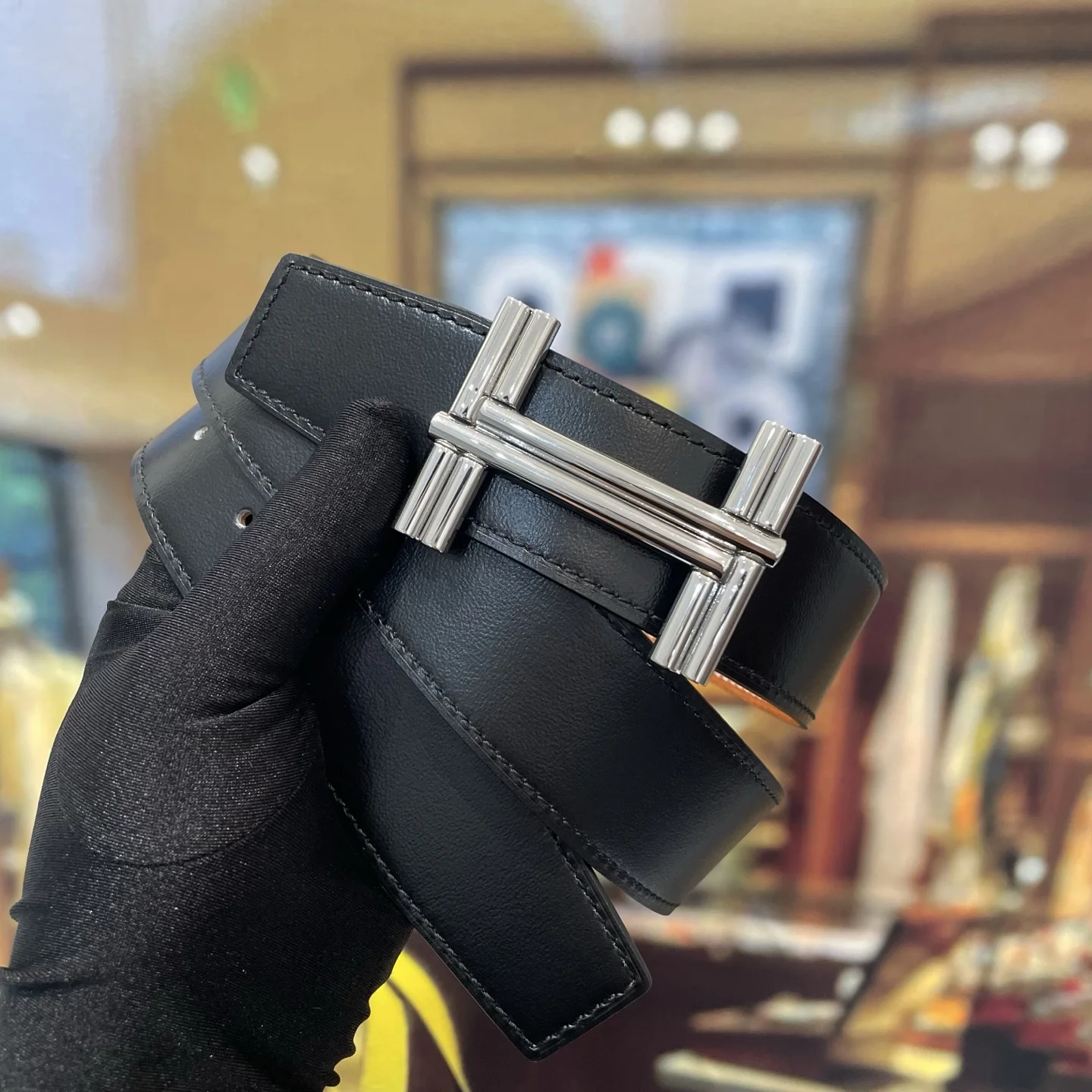 HERMES Belts Leather 38mm Width A70202608050575 - Image 4