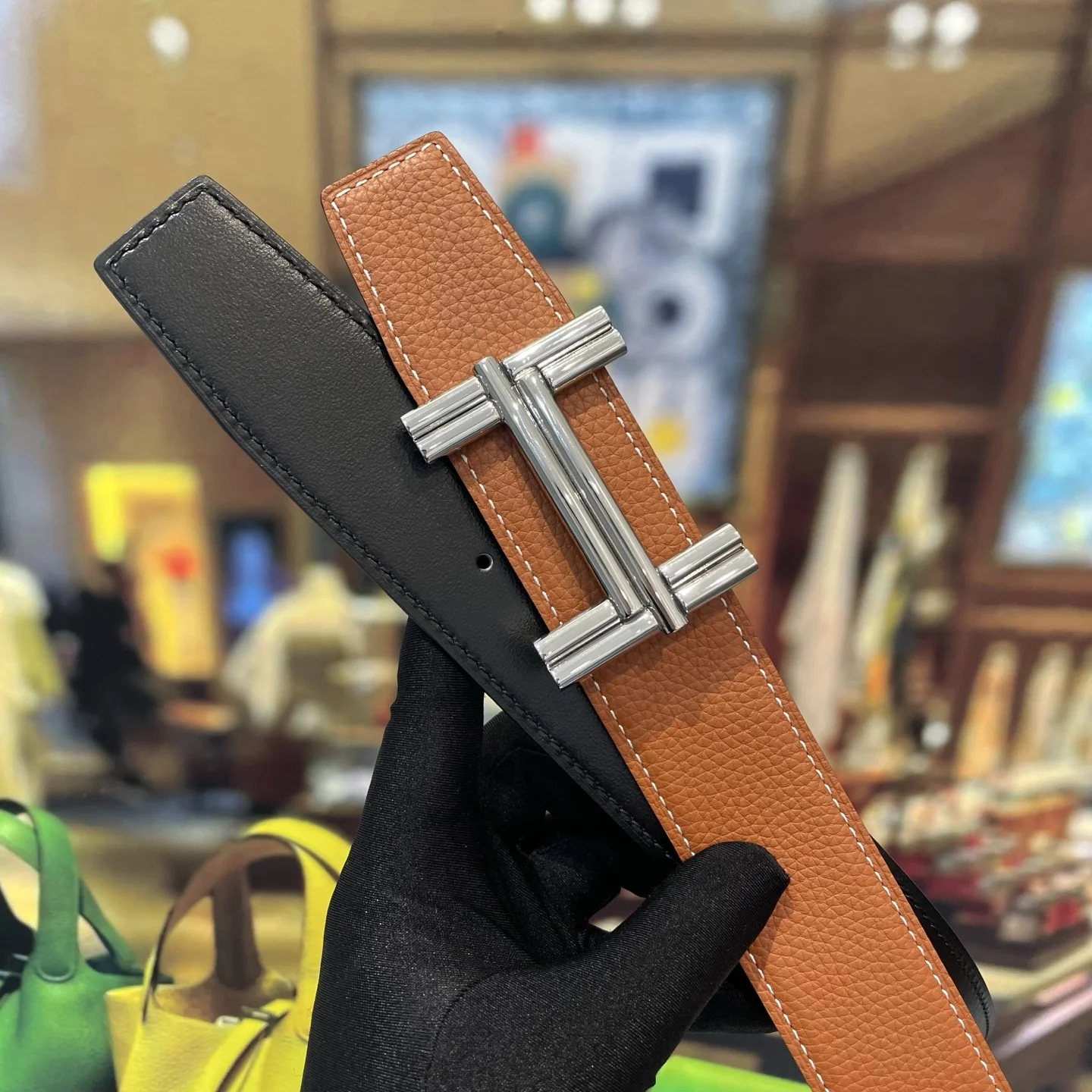 HERMES Belts Leather 38mm Width A70202608050575 - Image 7