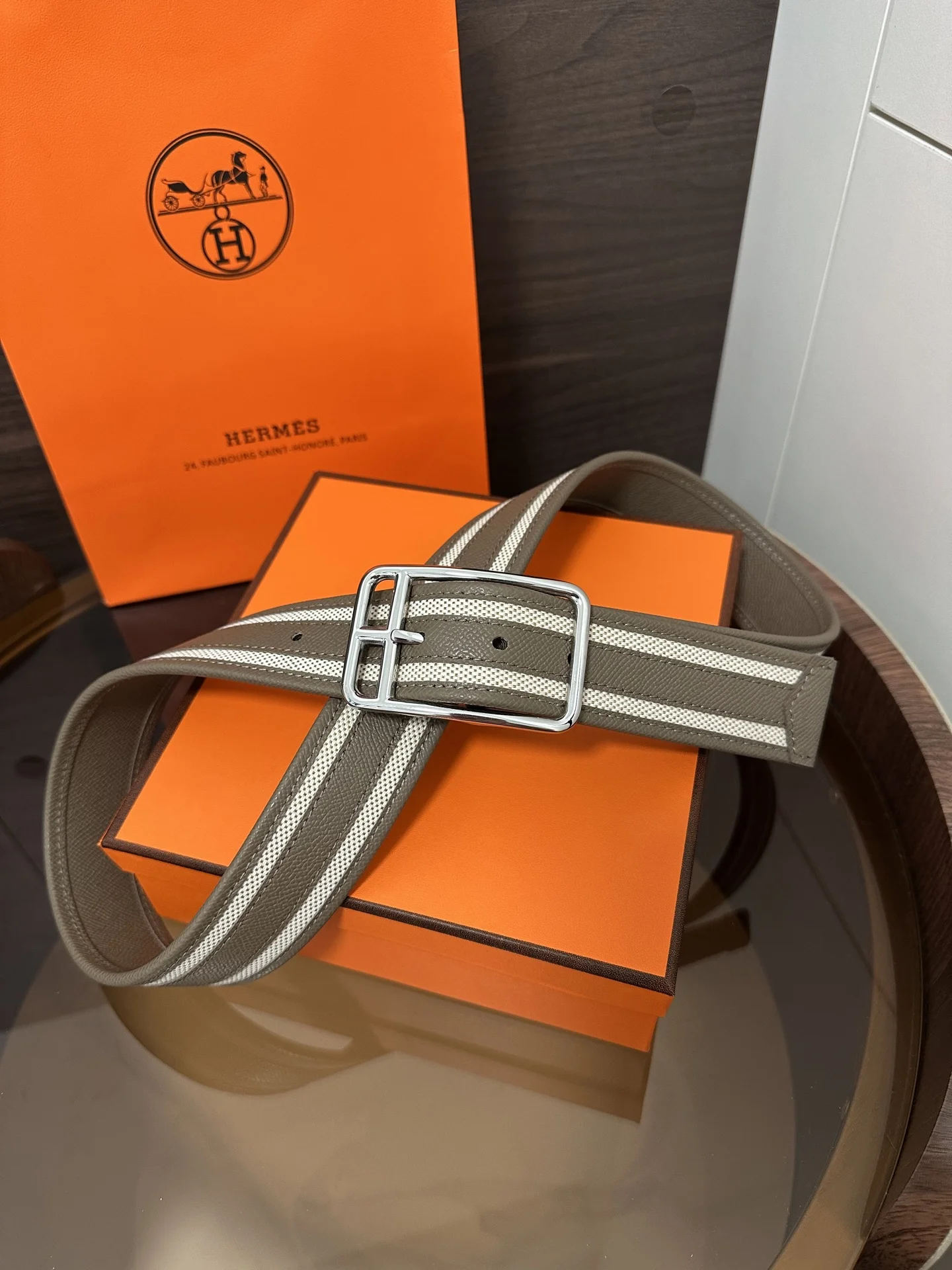 HERMES Belts Original Leather 38MM 38mm Width B20202608050539