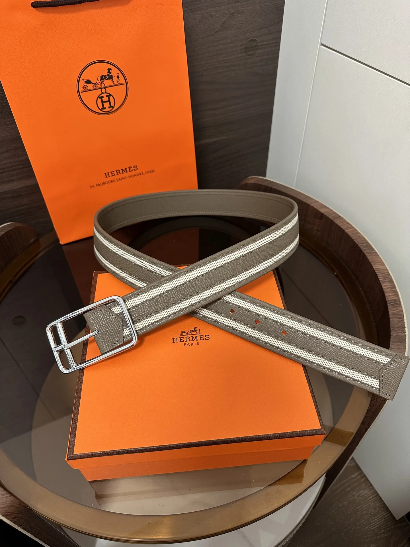 HERMES Belts Original Leather 38MM 38mm Width B20202608050539 - Image 2