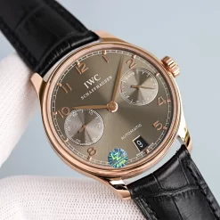 Alternative view of IWC Portugieser Automatic (Blue-Brown-Black-White Dial) 40mm A350202608050322
