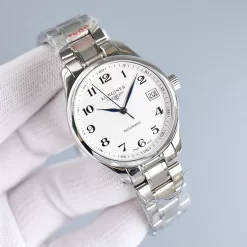 LONGINES Master Collection Automatic L23574870 (White-Blue-Mother of pearl Dial) 34mm A250202608050156