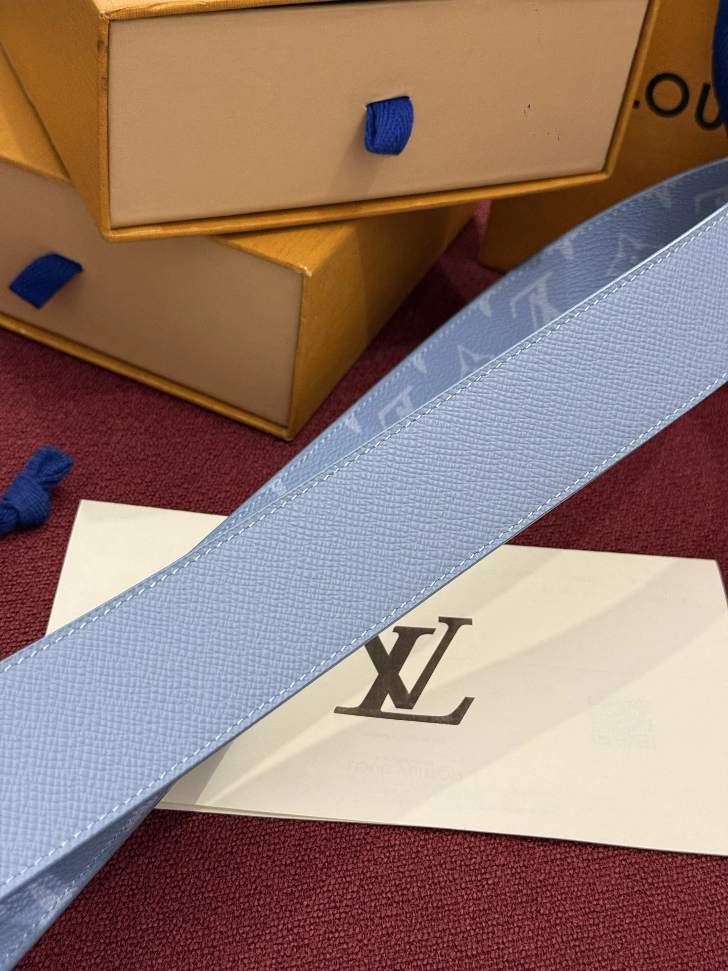 LV Belts Leather Canvas A60202608050338 - Image 4