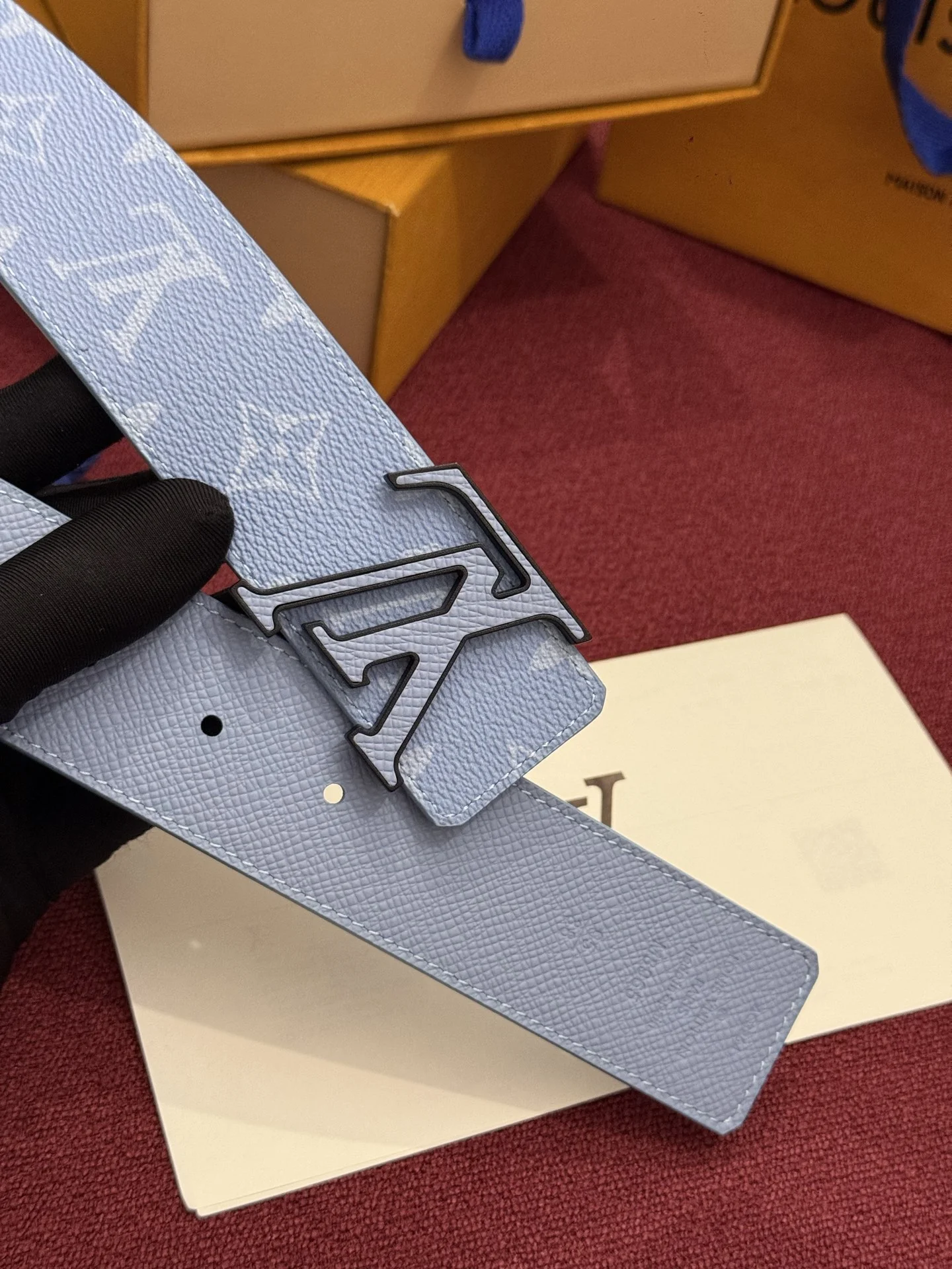 LV Belts Leather Canvas A60202608050338 - Image 5