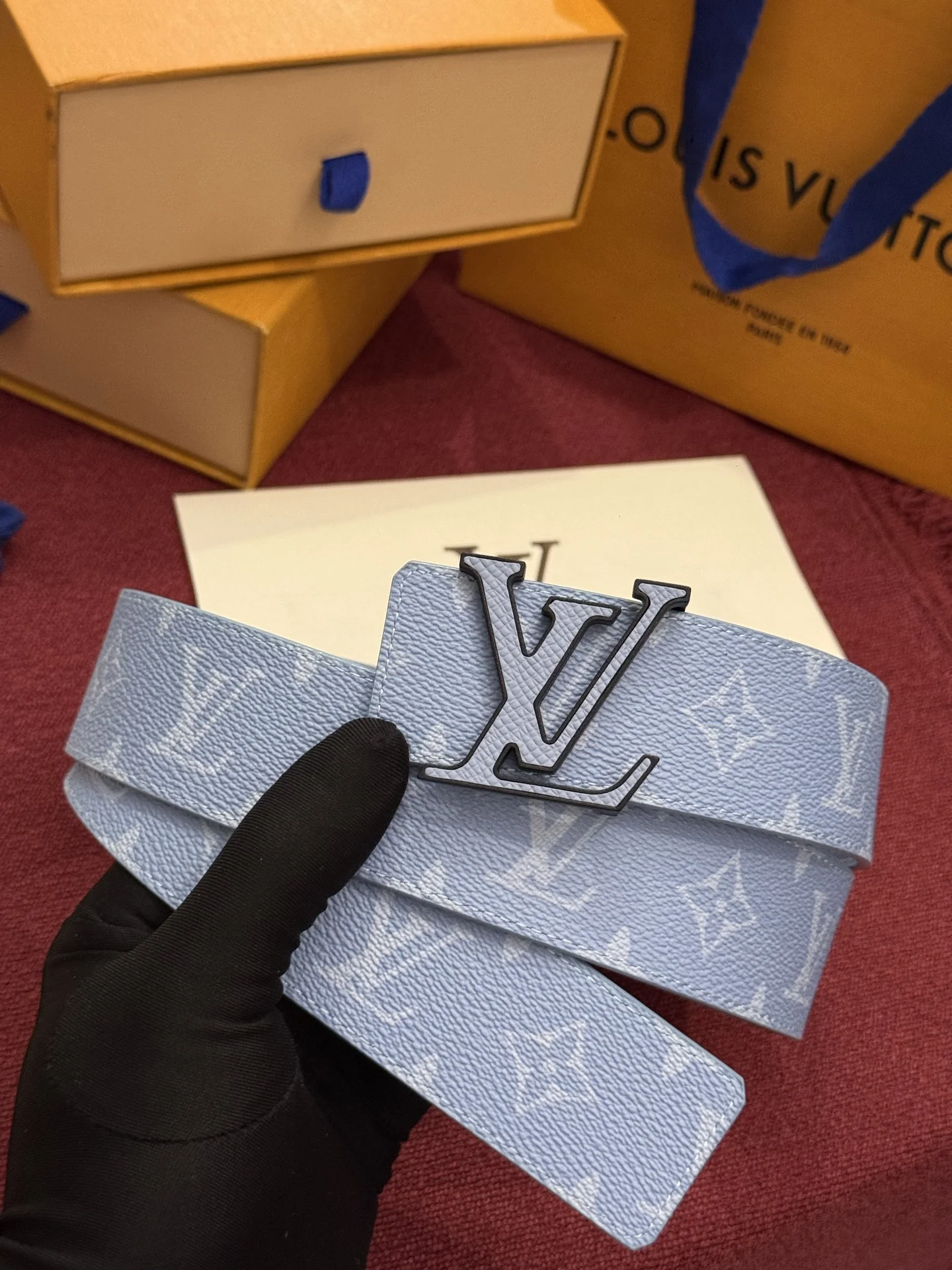 LV Belts Leather Canvas A60202608050338 - Image 6