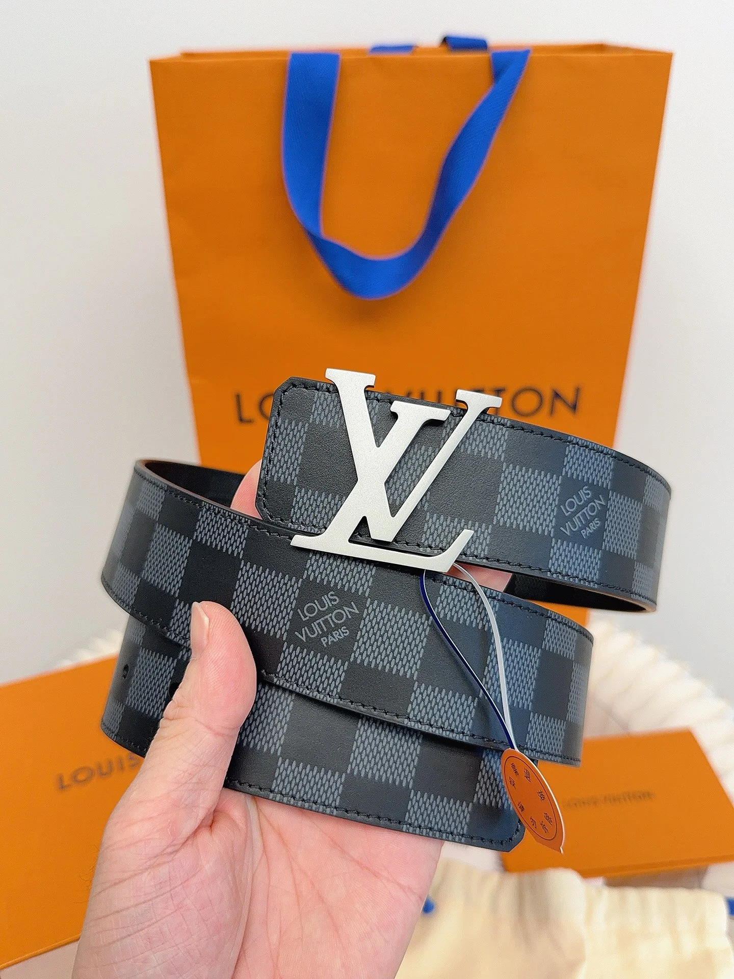 LV Belts Leather ONE SIZE 4.0cm Width A70202608050181 - Image 2