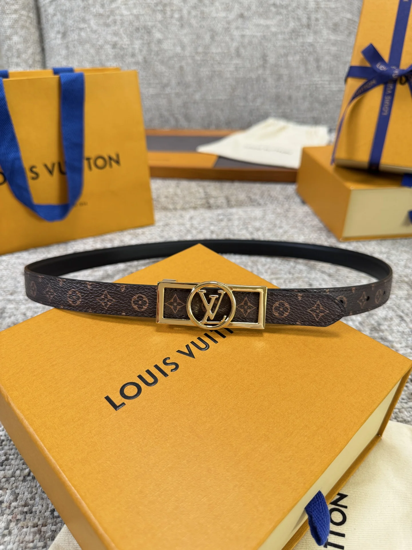 LV Belts Leather P160 2.0cm Width A60202608050014 - Image 4