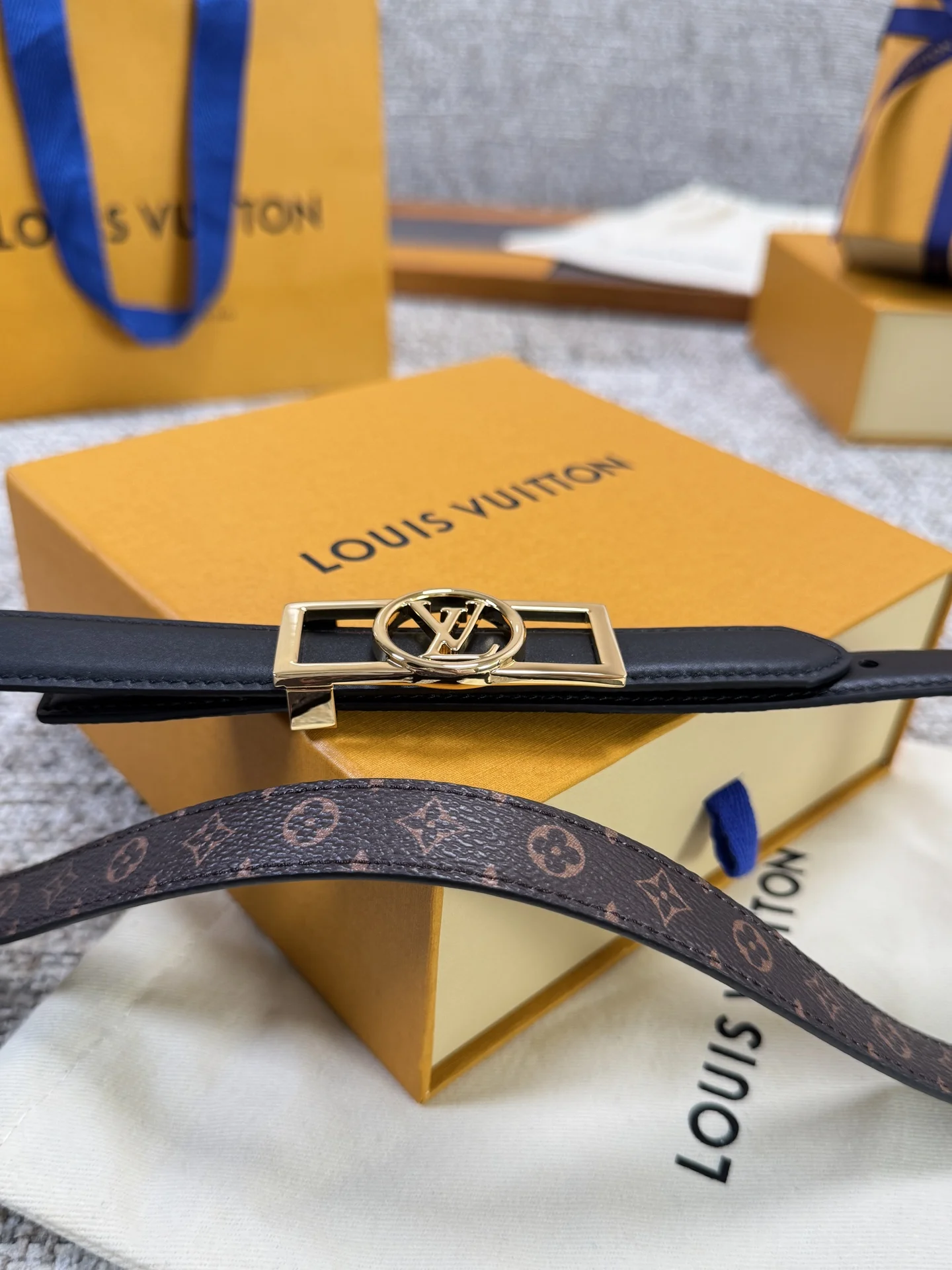 LV Belts Leather P160 2.0cm Width A60202608050014 - Image 6