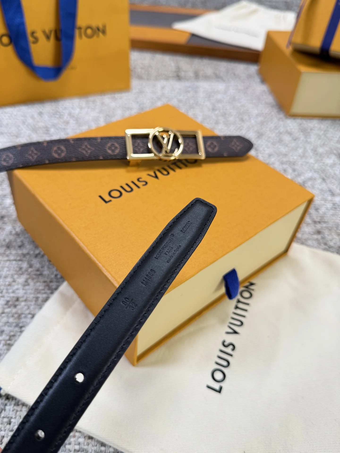 LV Belts Leather P160 2.0cm Width A60202608050014 - Image 7